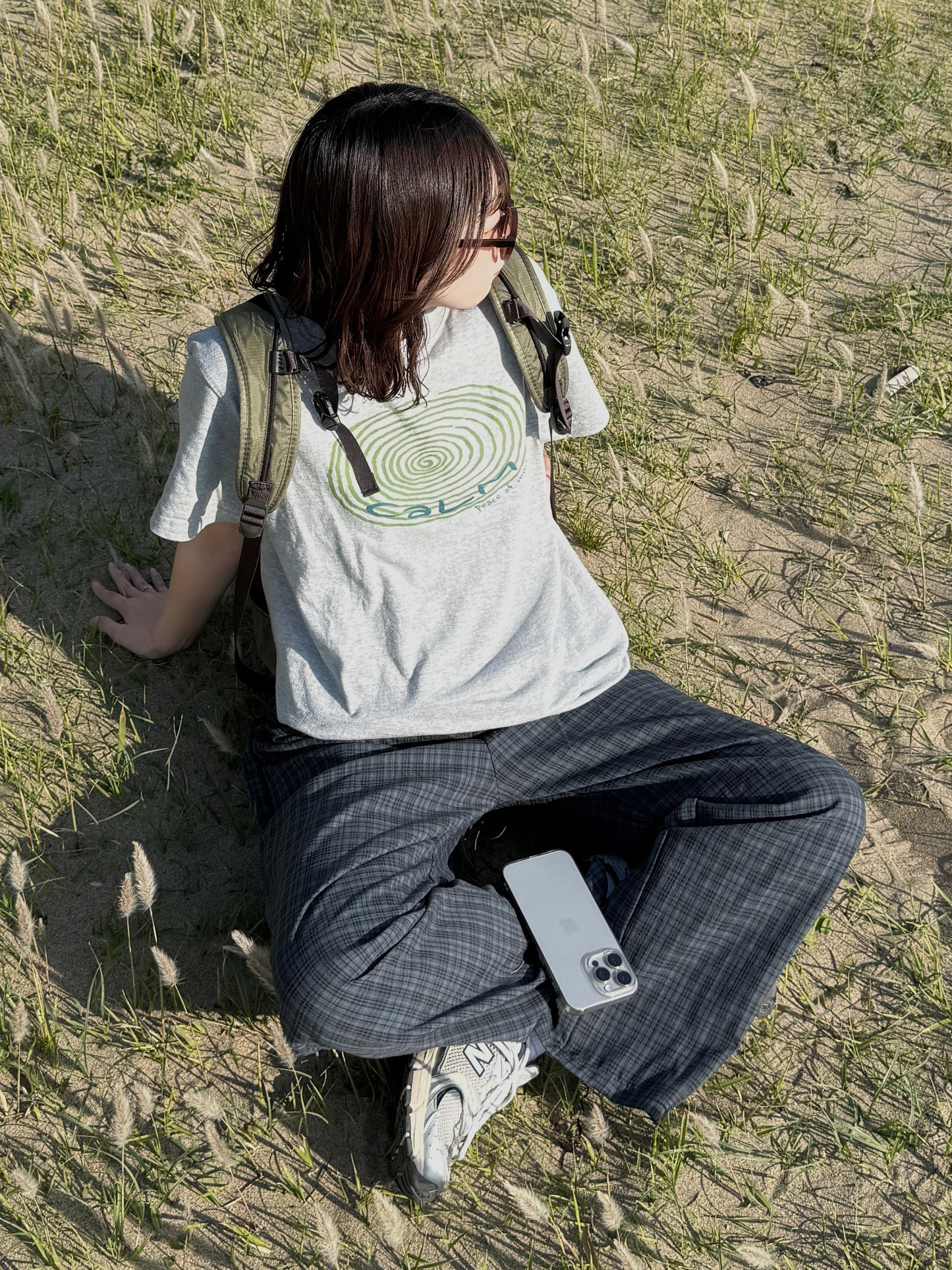ナイロンチェックパンツ DPC03042