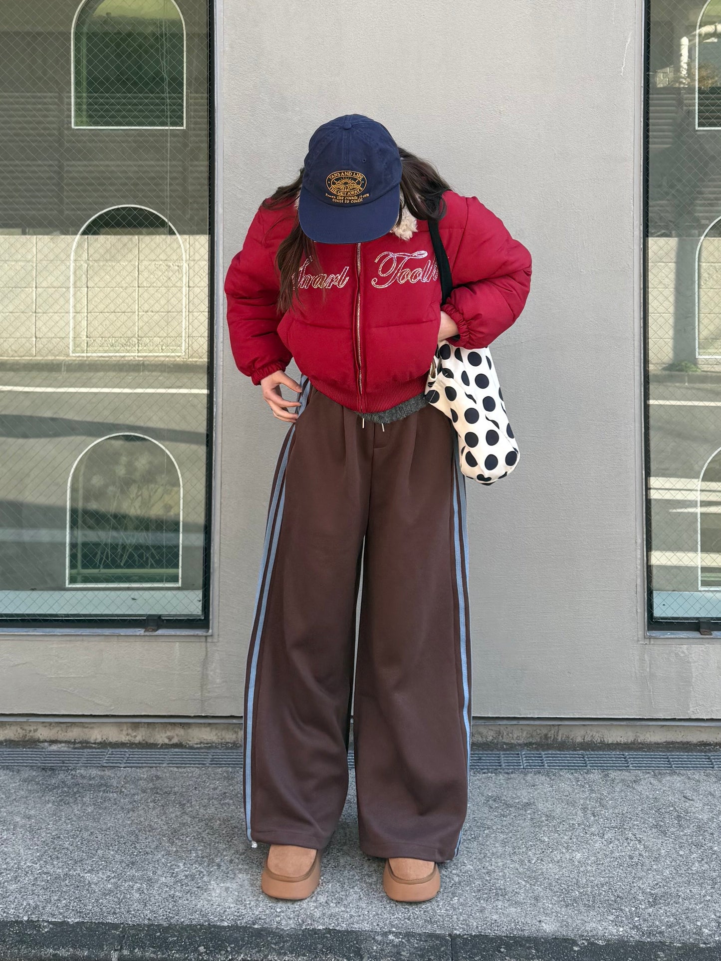 ラメロゴ中綿ジャケット DPB91072