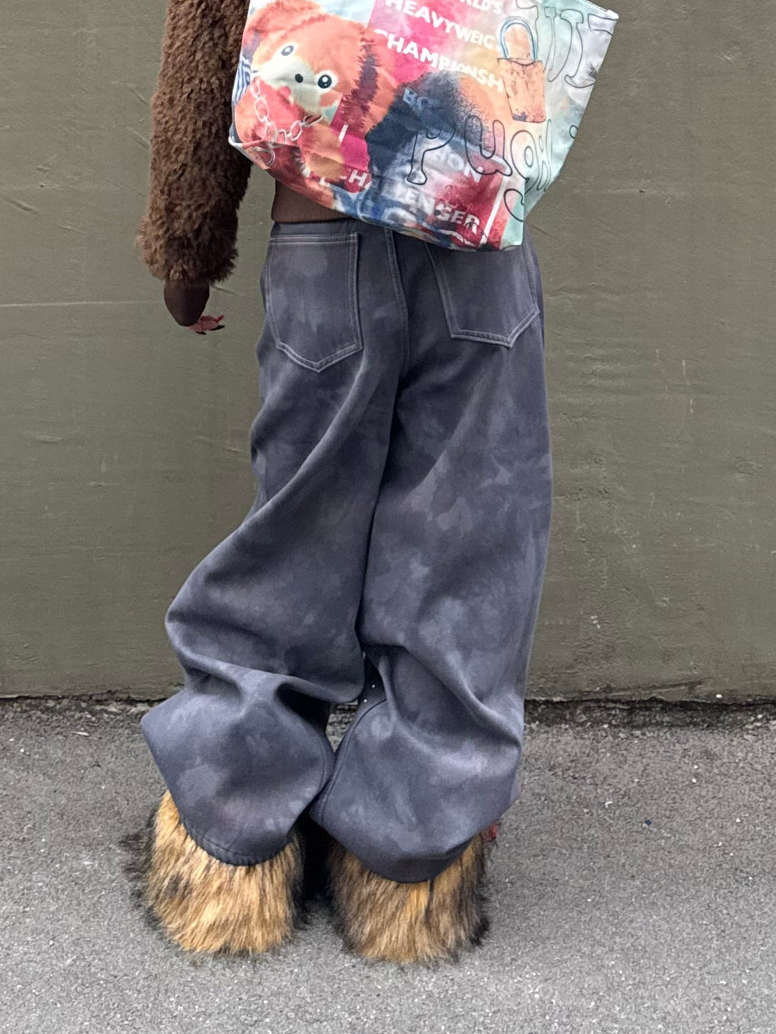 ワイドラメデニムパンツ DPB86173