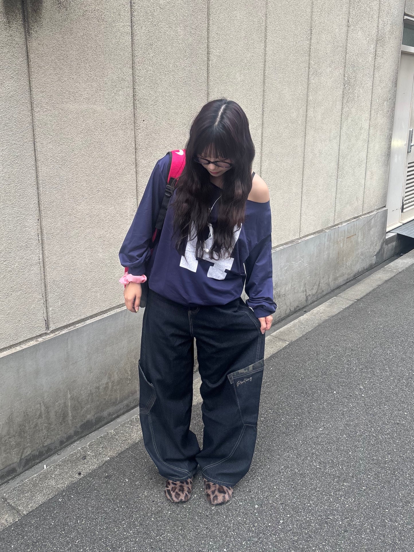 レオパードポイントデニムパンツ DPB89125