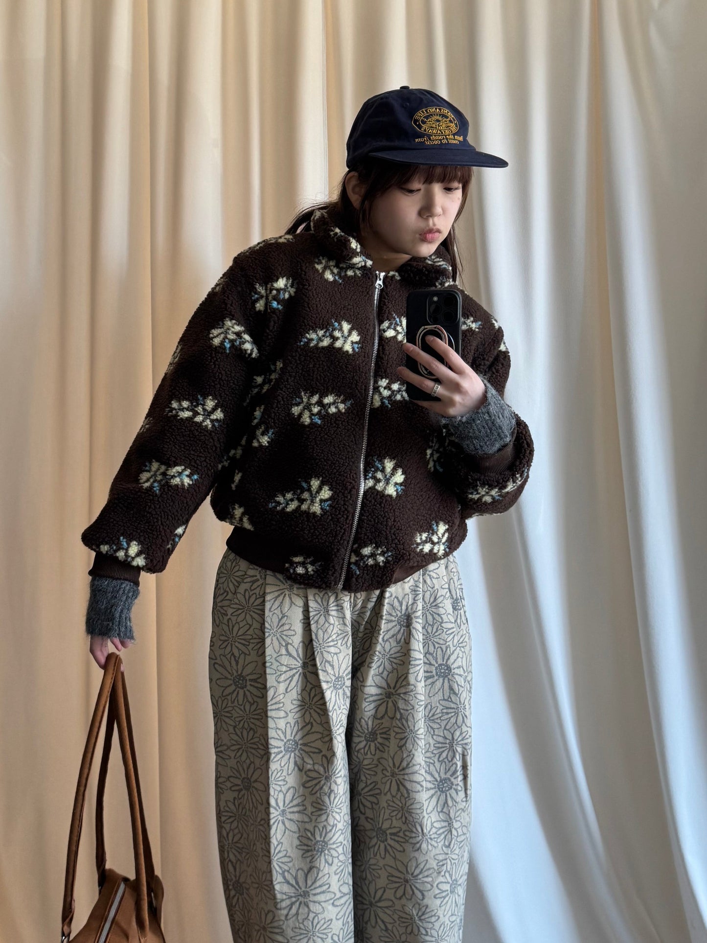 フラワーボアジャケット DPB91068