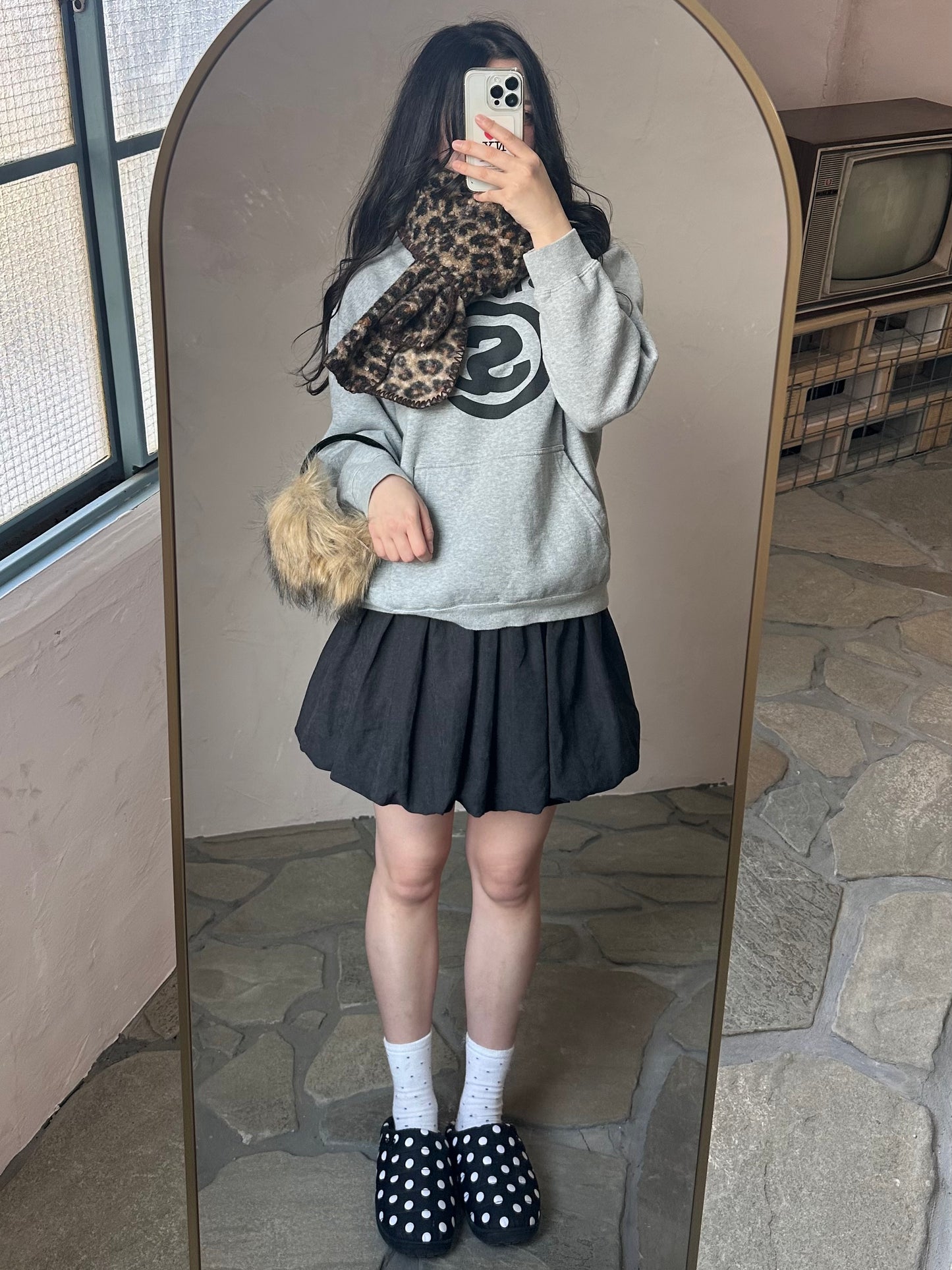 レオパードステッチマフラー DPB95058