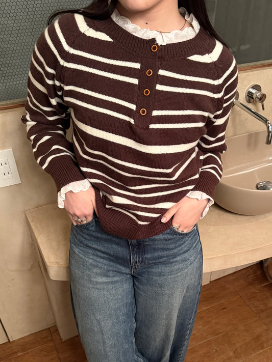 マルチボーダーニットトップス DPB78258