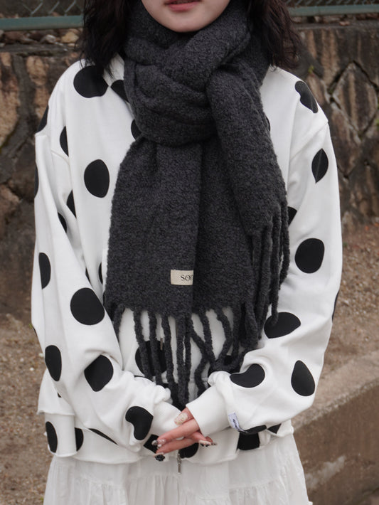 ブークレットフリンジマフラー DPB85365