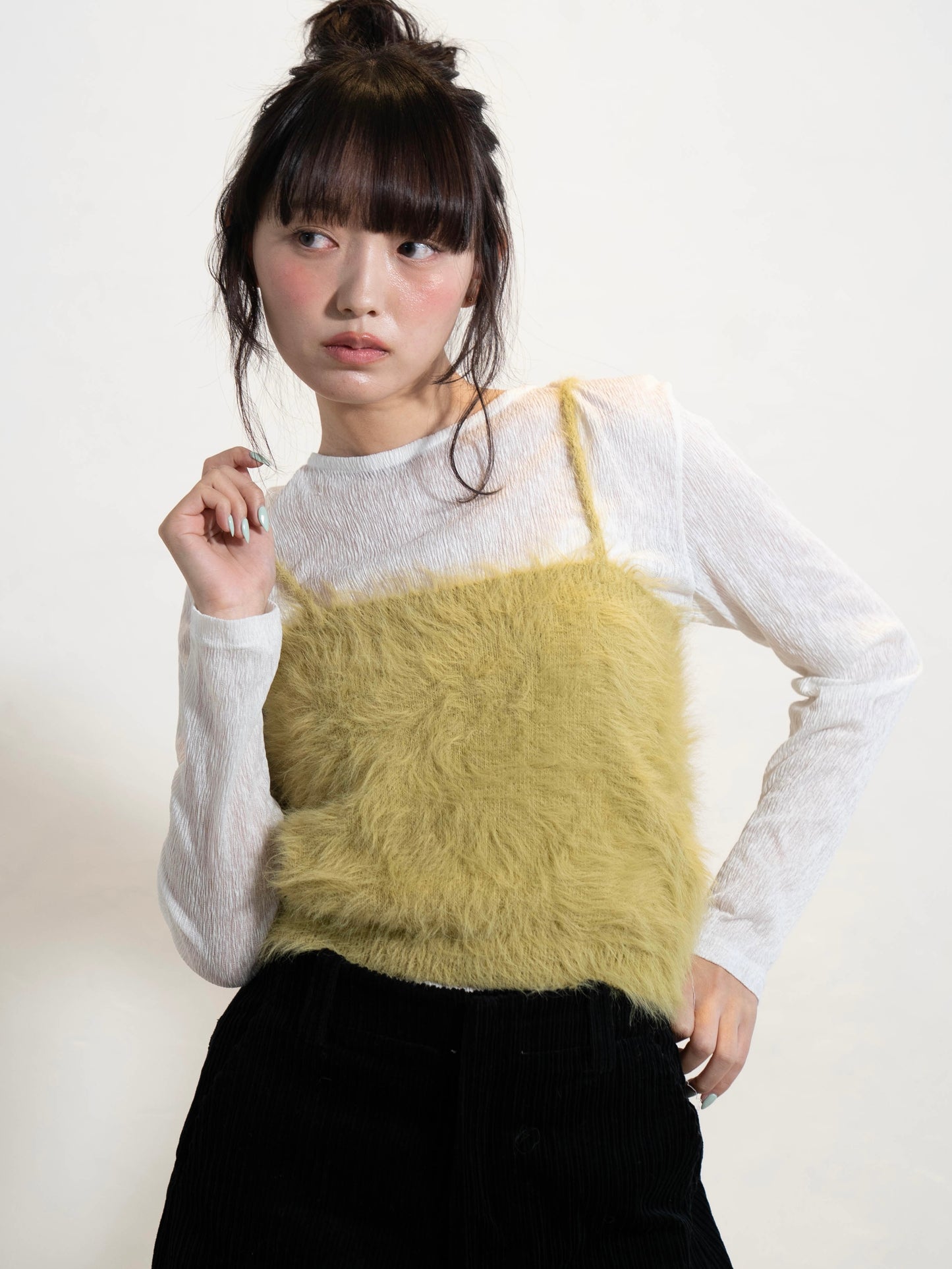 シャギーニットキャミソール DPC02004