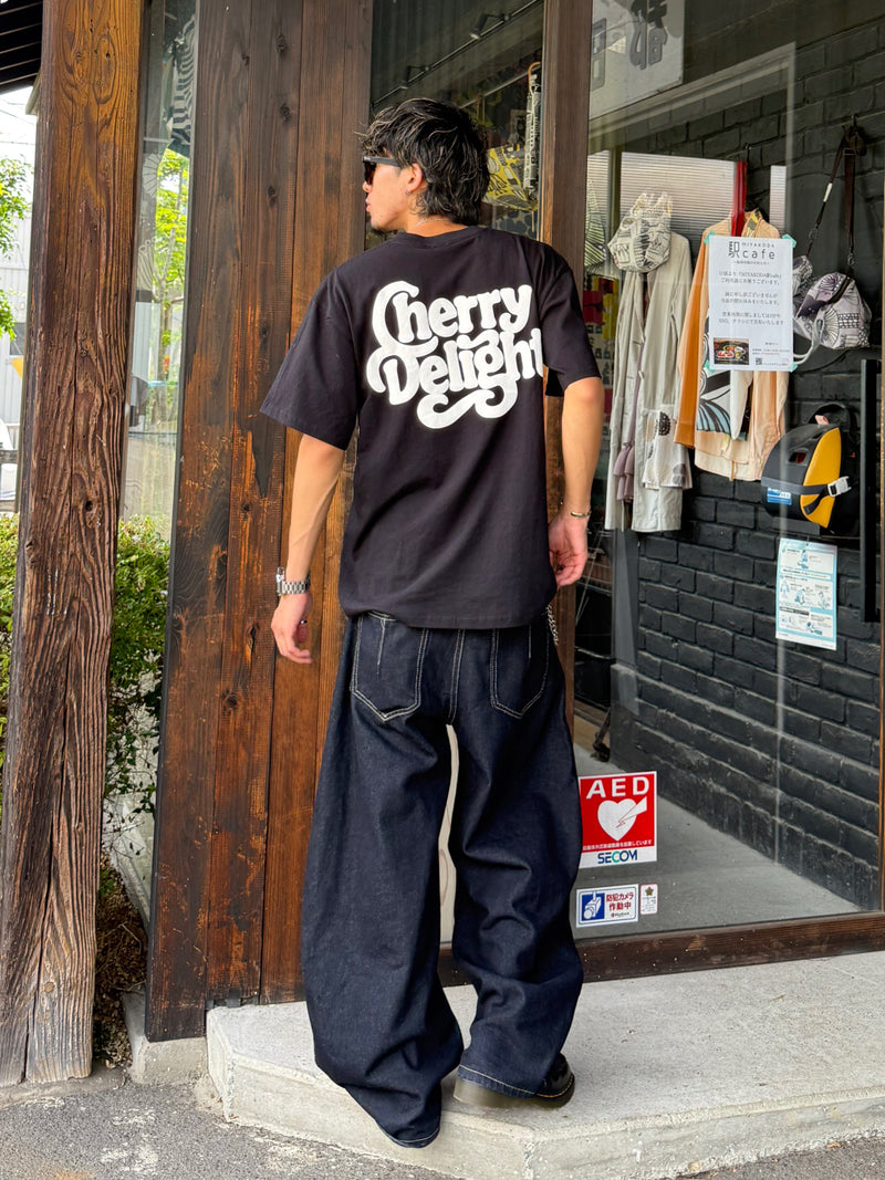 【grancy】ボタンデザイングラフィックワイドデニムパンツ GRANCY】ButtonDesign Graphic WideDenimPants / ボタンデザイン