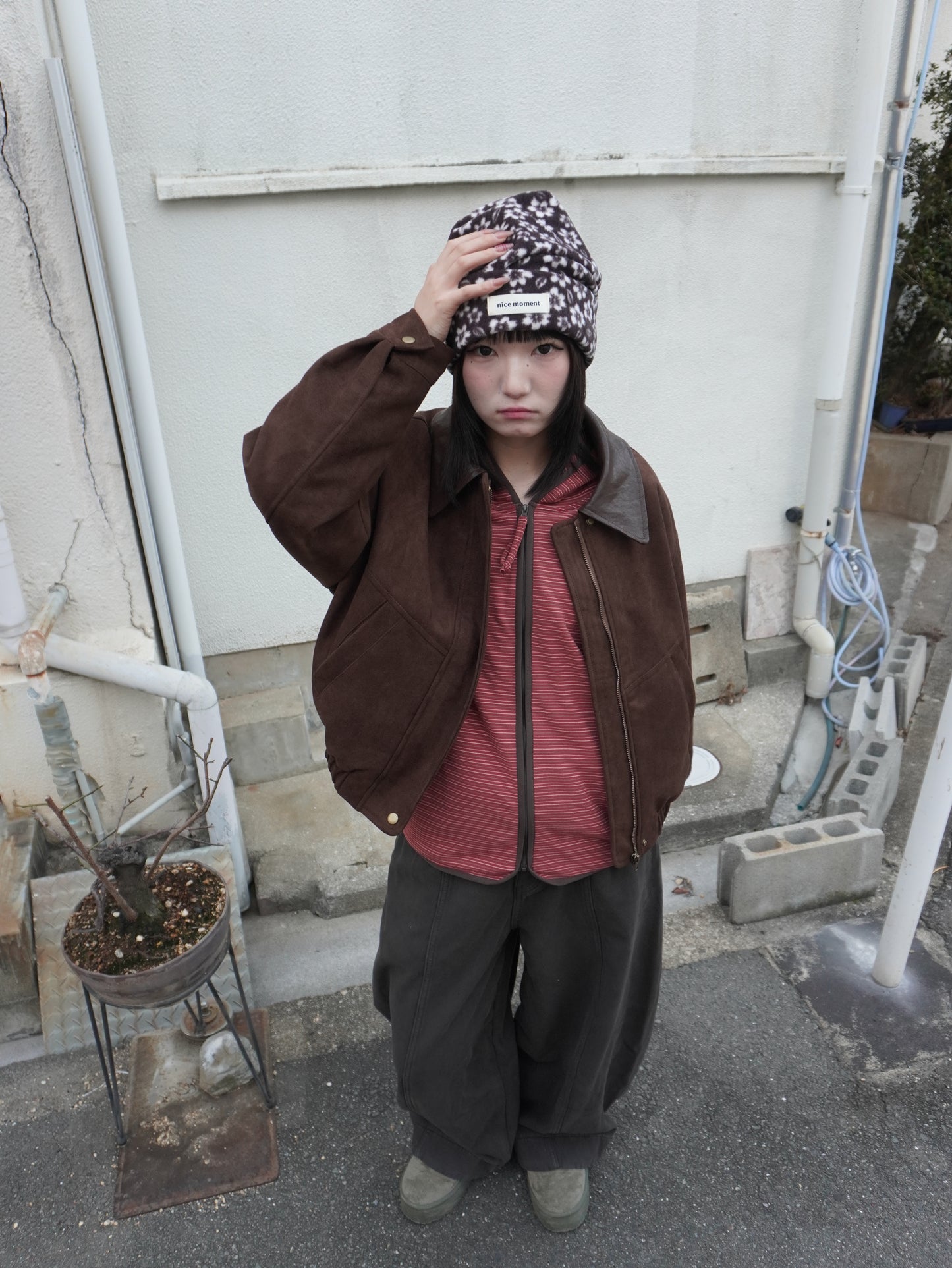 フリースフラワービーニー DPB85452