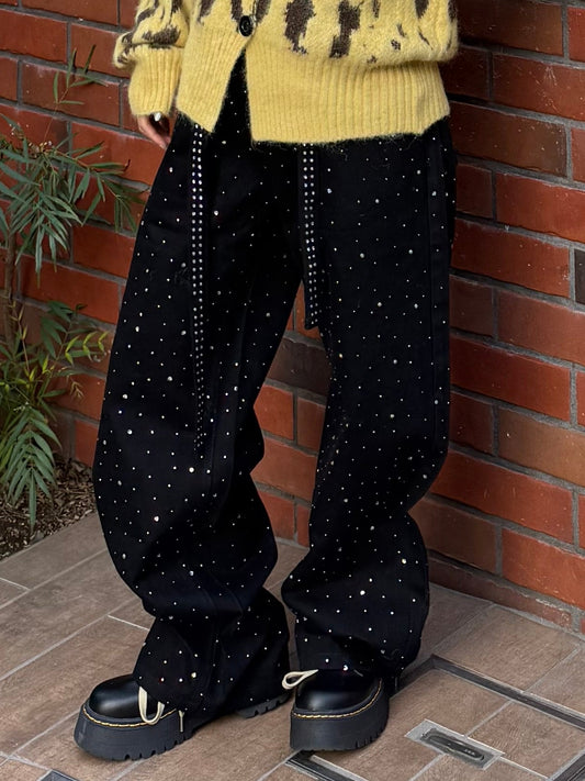 ラメストレードデニムパンツ DPB86168