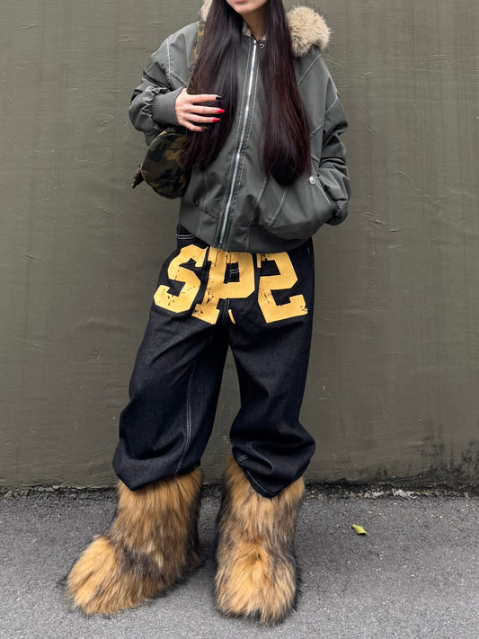 フロントビッグロゴデニムパンツ DPB86157