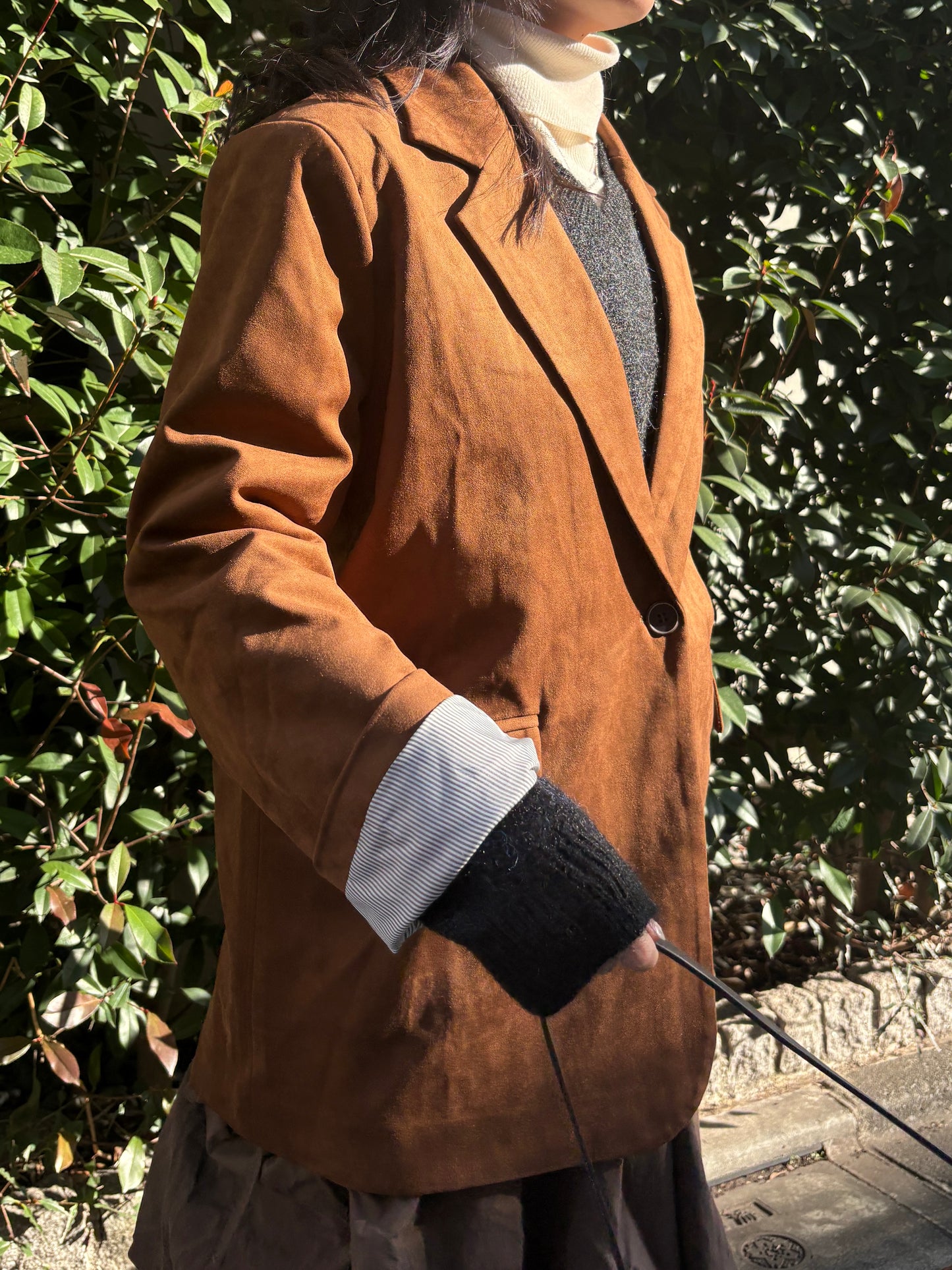 スエードライクテーラードジャケット DPA43723