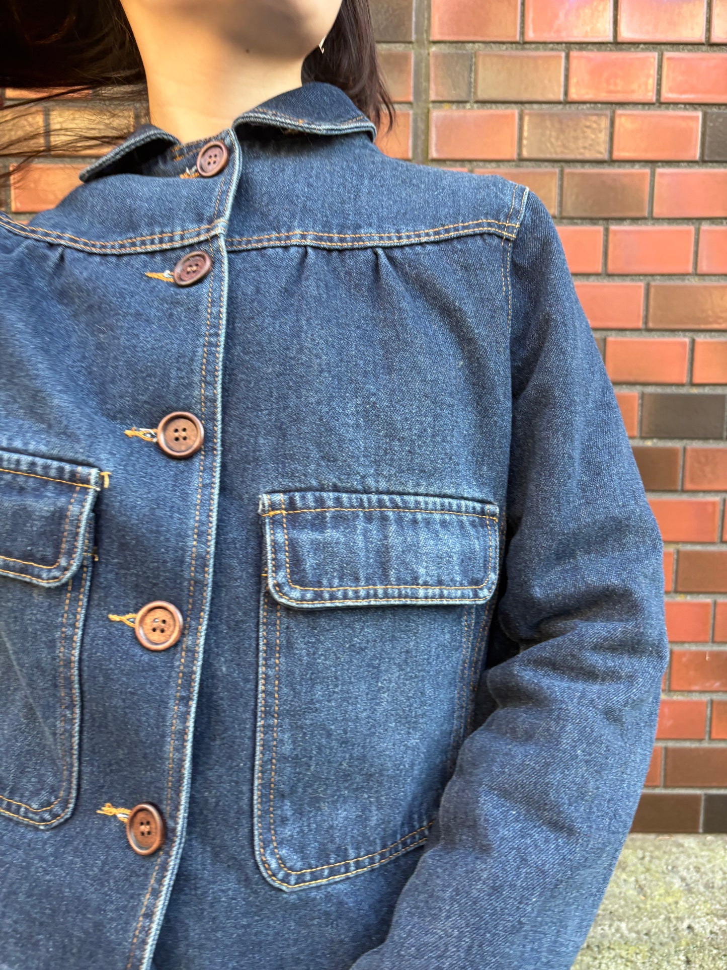 ラウンドカラーデニムジャケット DPA43773