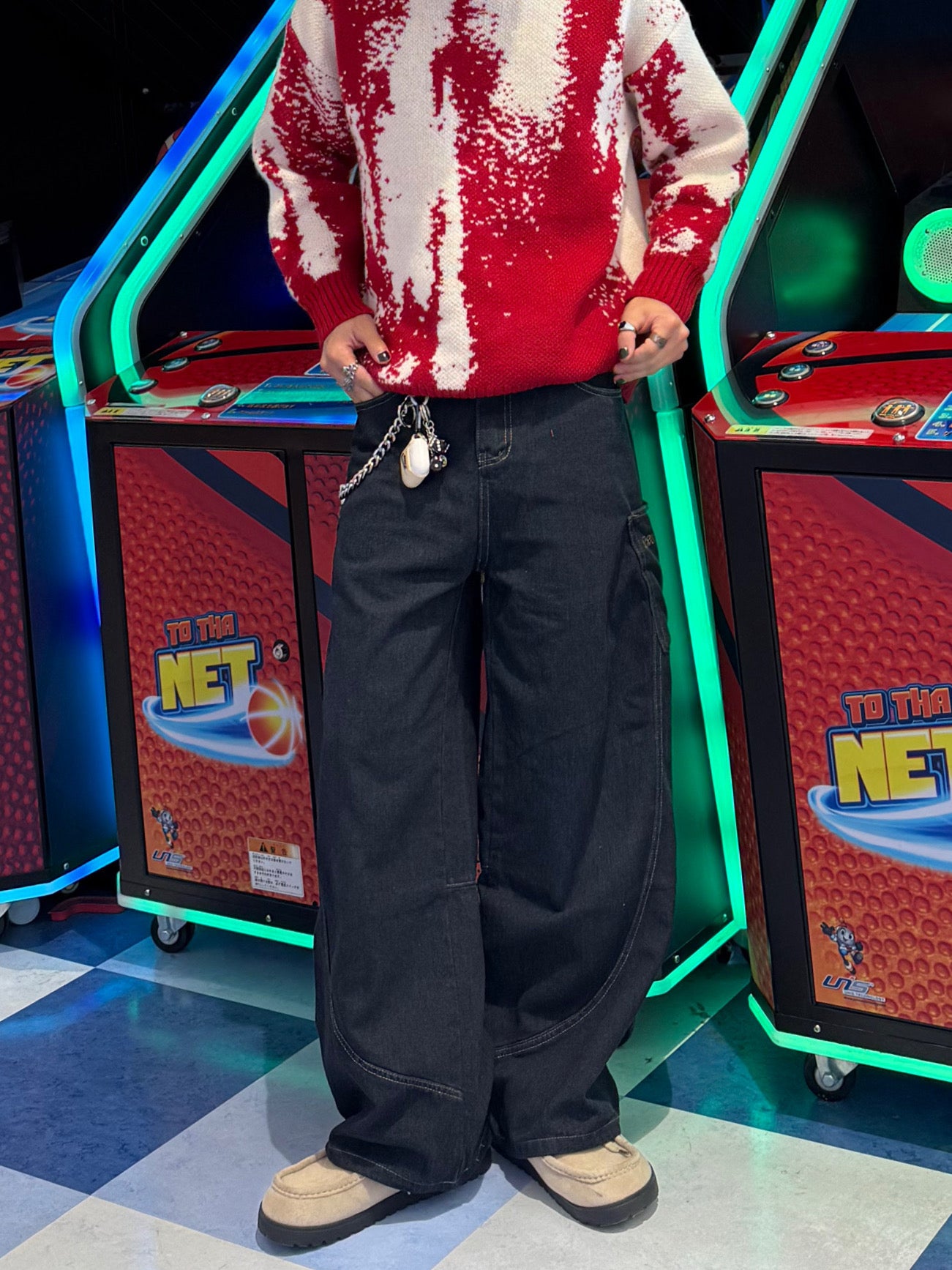 ポケットレオパードデニムパンツ DPB90059