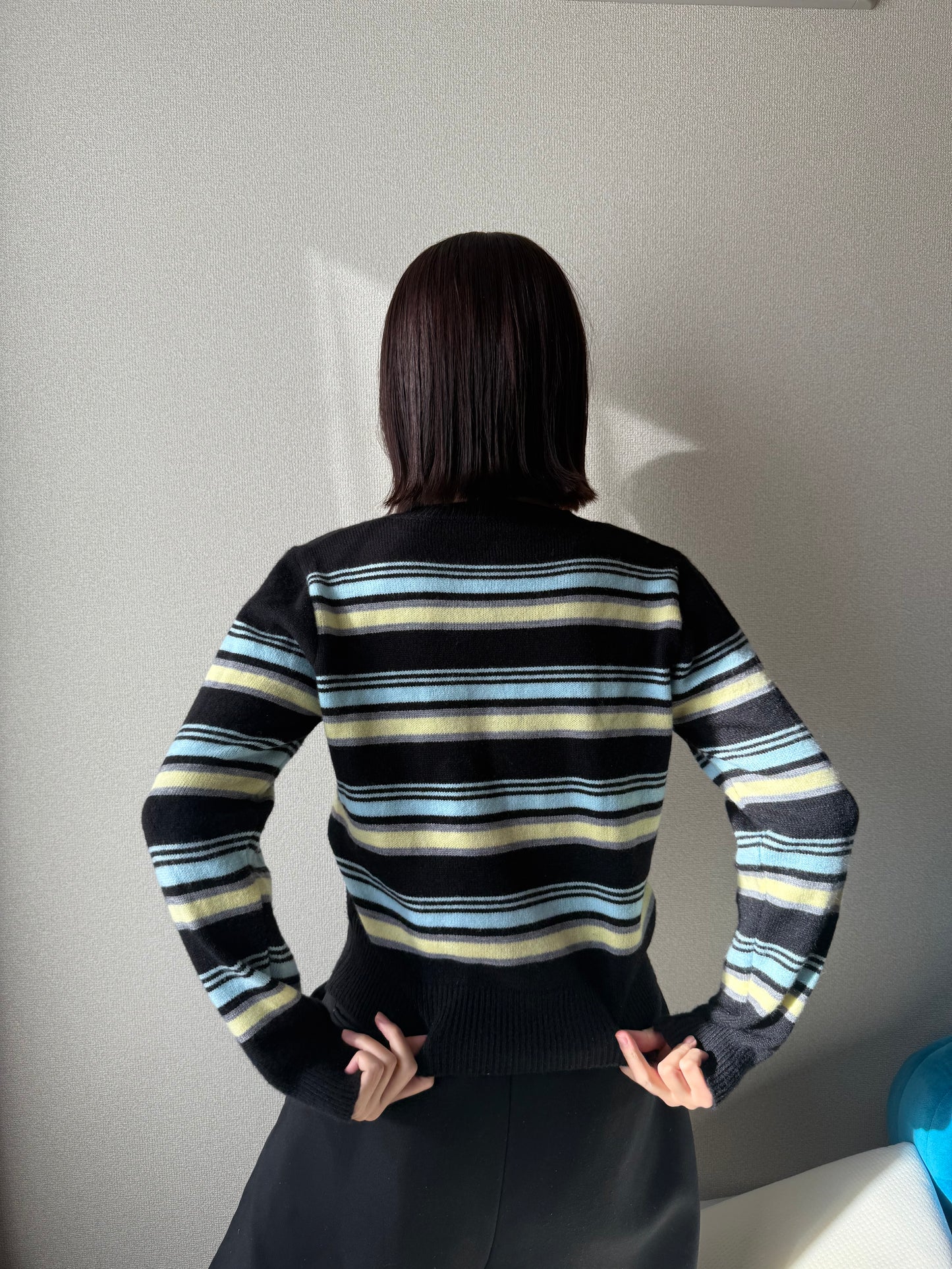 ボーダーカーディガン DPB93059