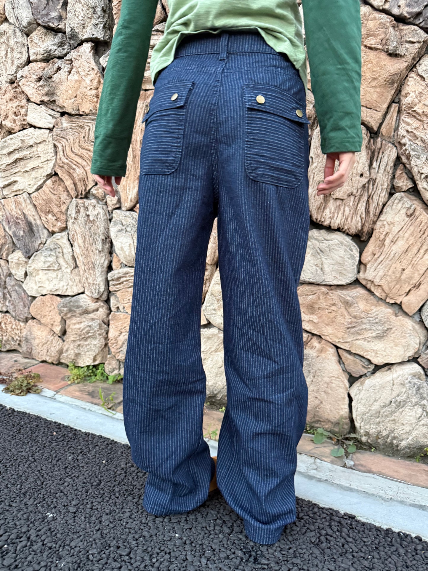 ストライプレトロデニムパンツ DPA43679