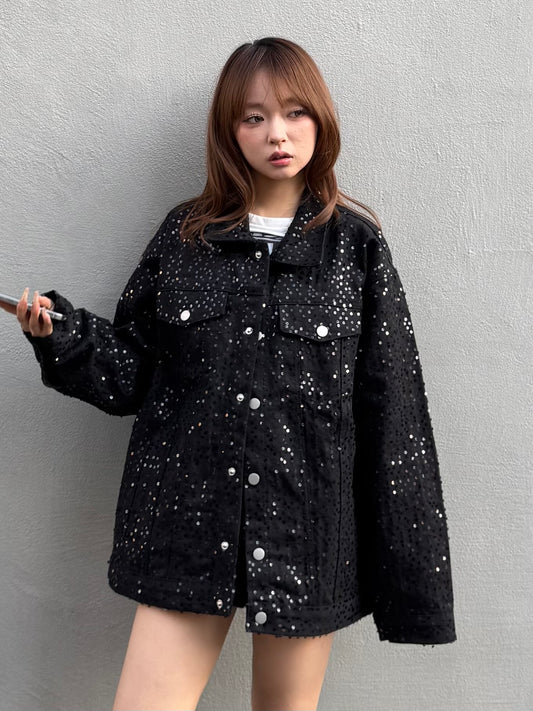 スパンコールデニムジャケット DPB86146