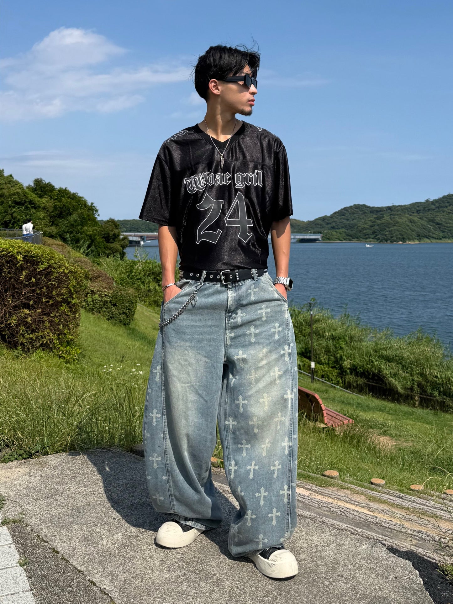クロスオーバーデニムパンツ DPB90254