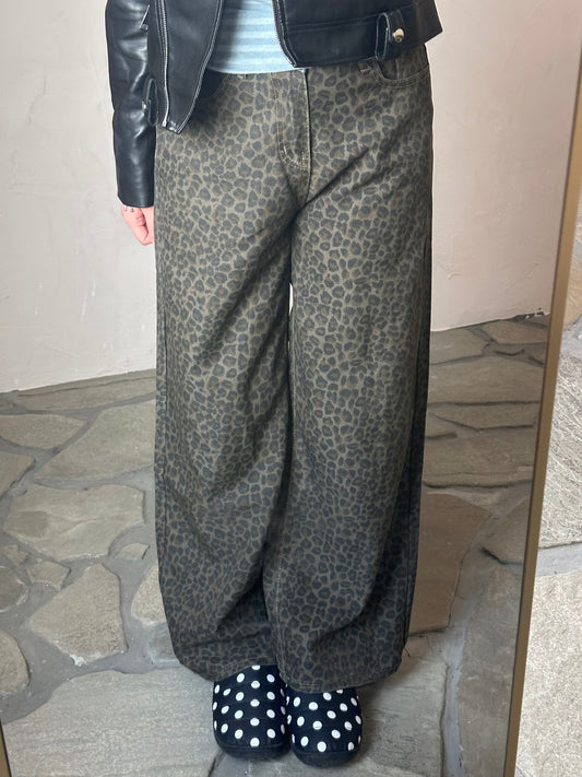 レオパードデニムパンツ DPB95068