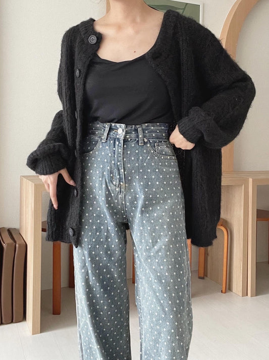 ドットデニムパンツ CPA38002