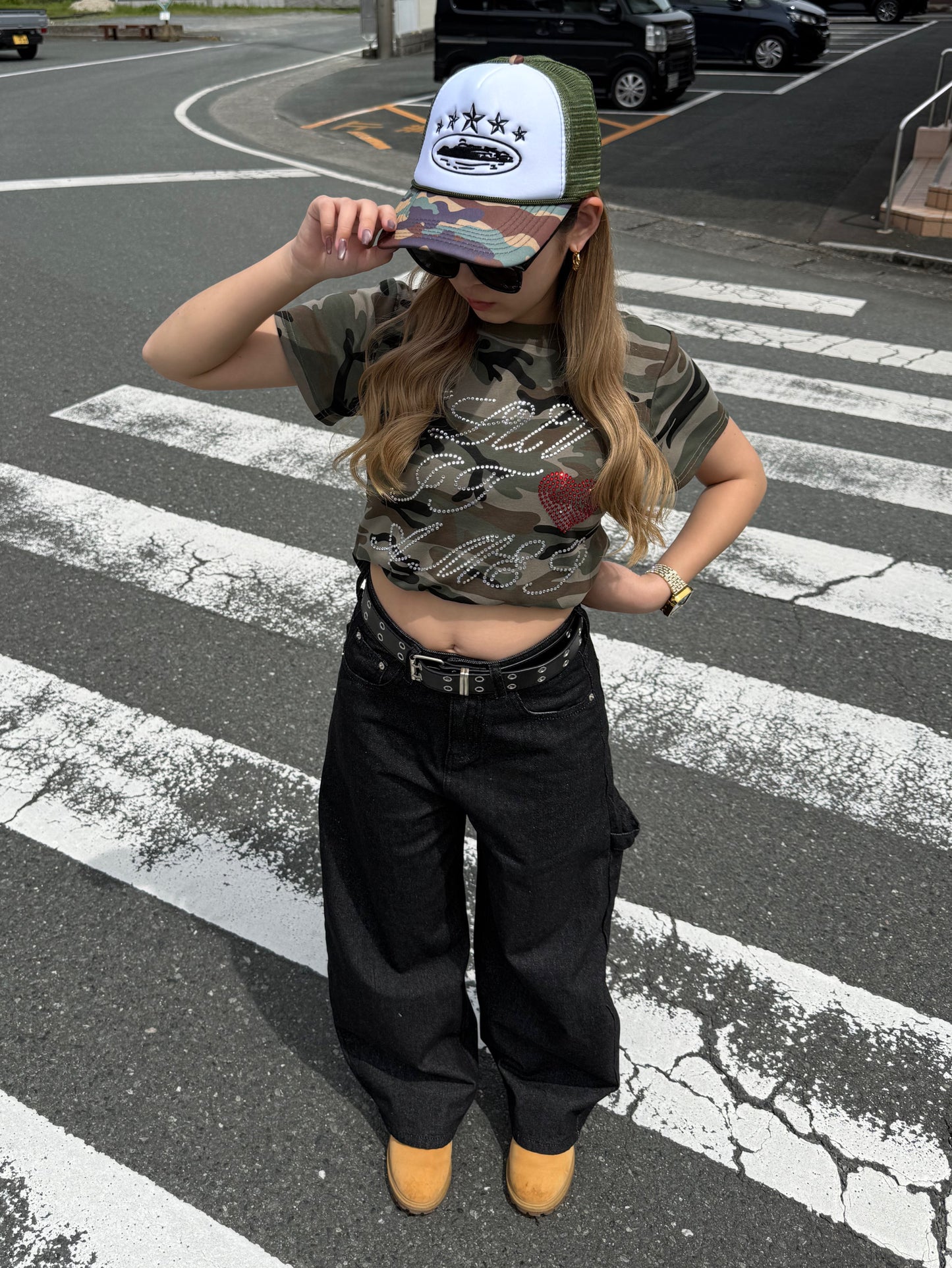 カモフラショートTシャツ DPB73619