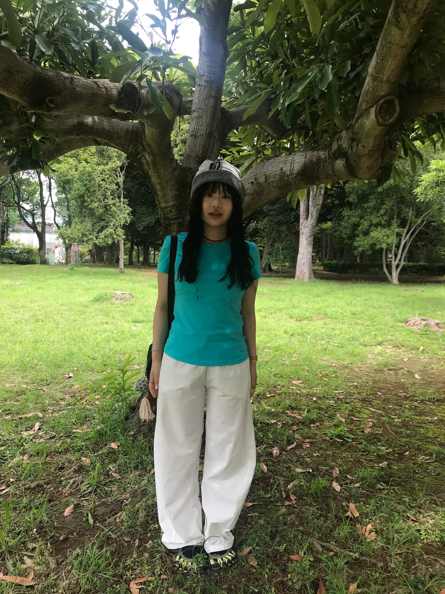 カーブバルーンホワイトパンツ DPC04092