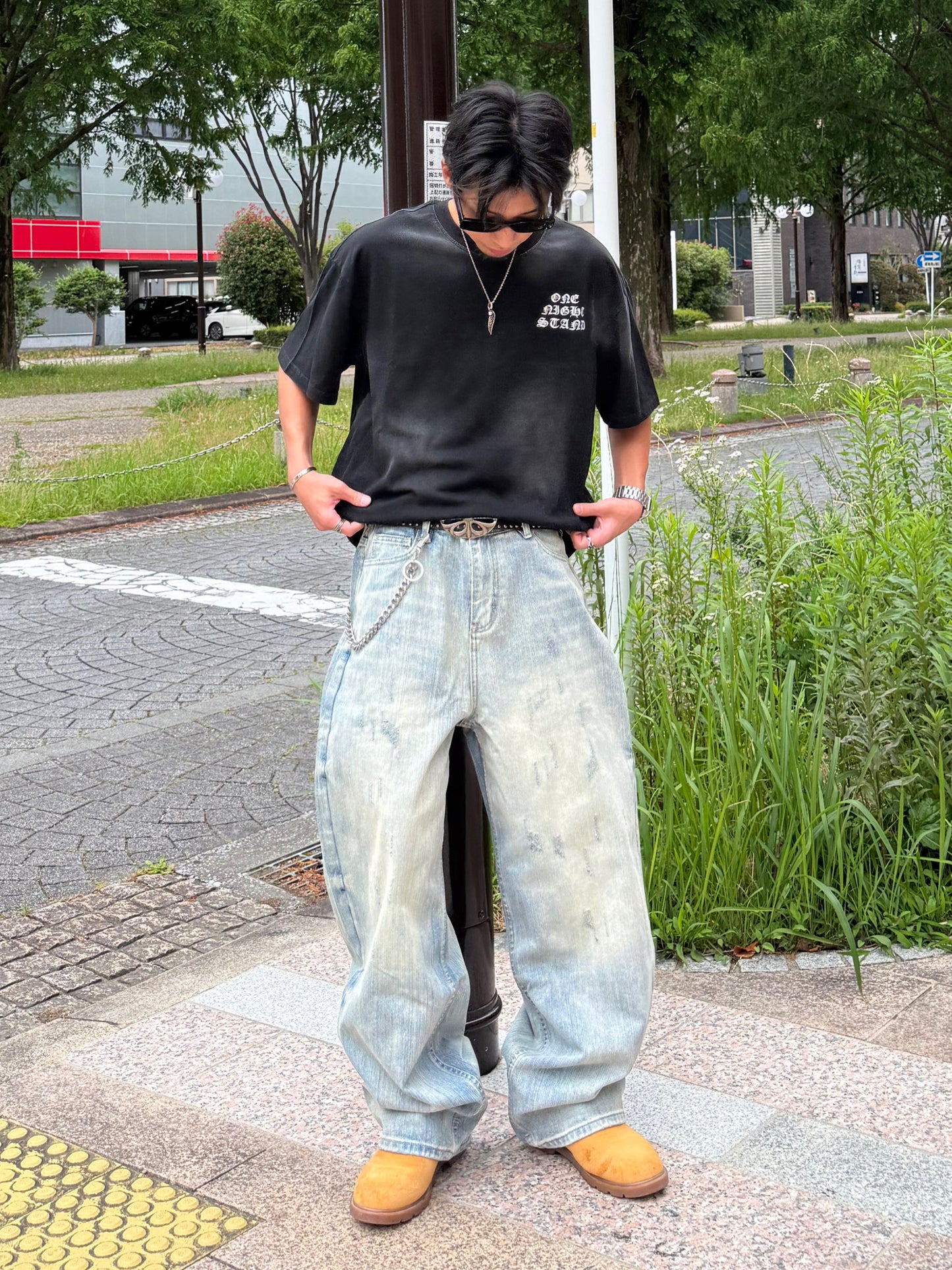 【即納】ウォッシュバルーンデニムパンツ DPB90219S