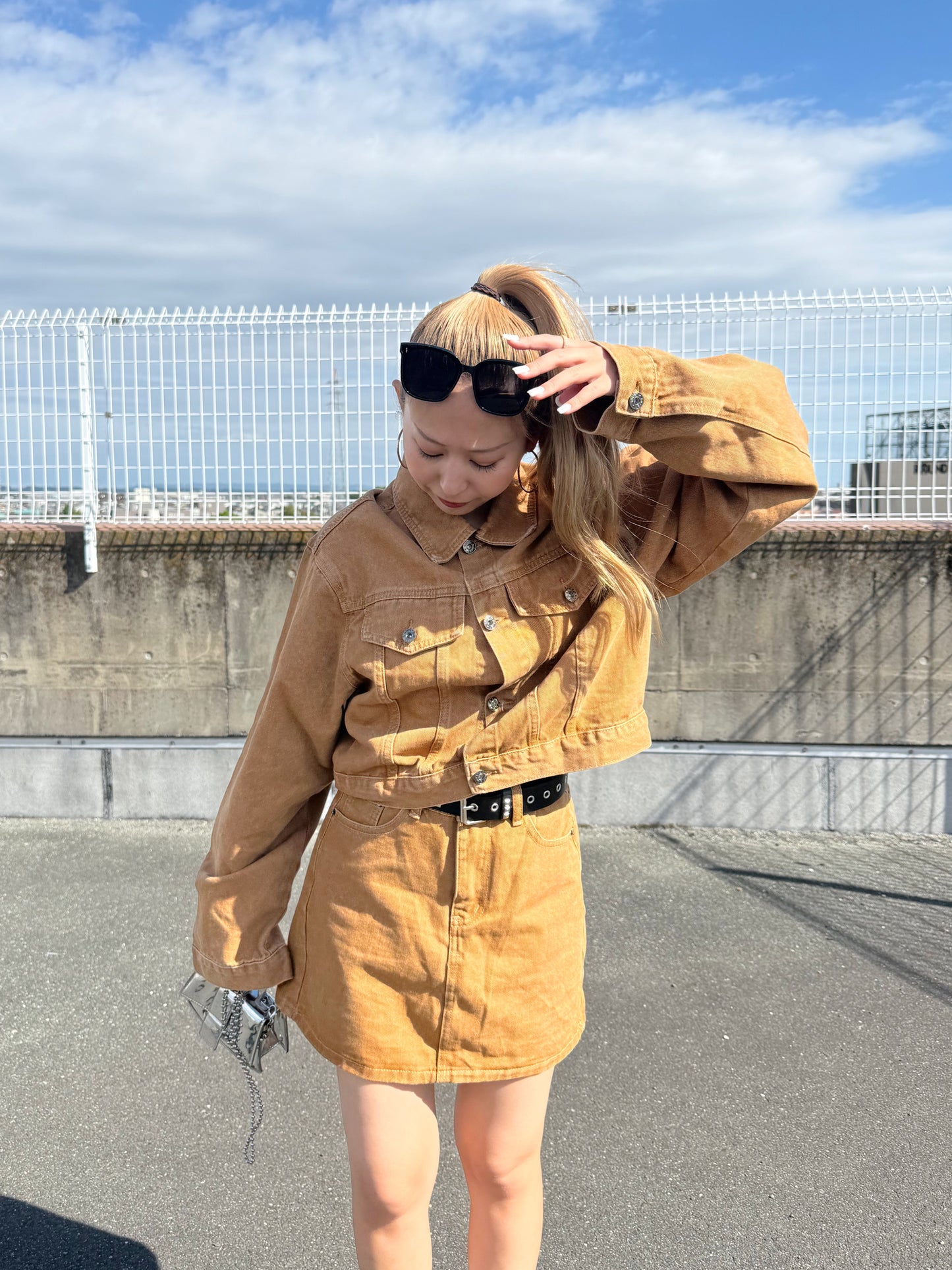 ブラウンデニムセットアップ DPB73478