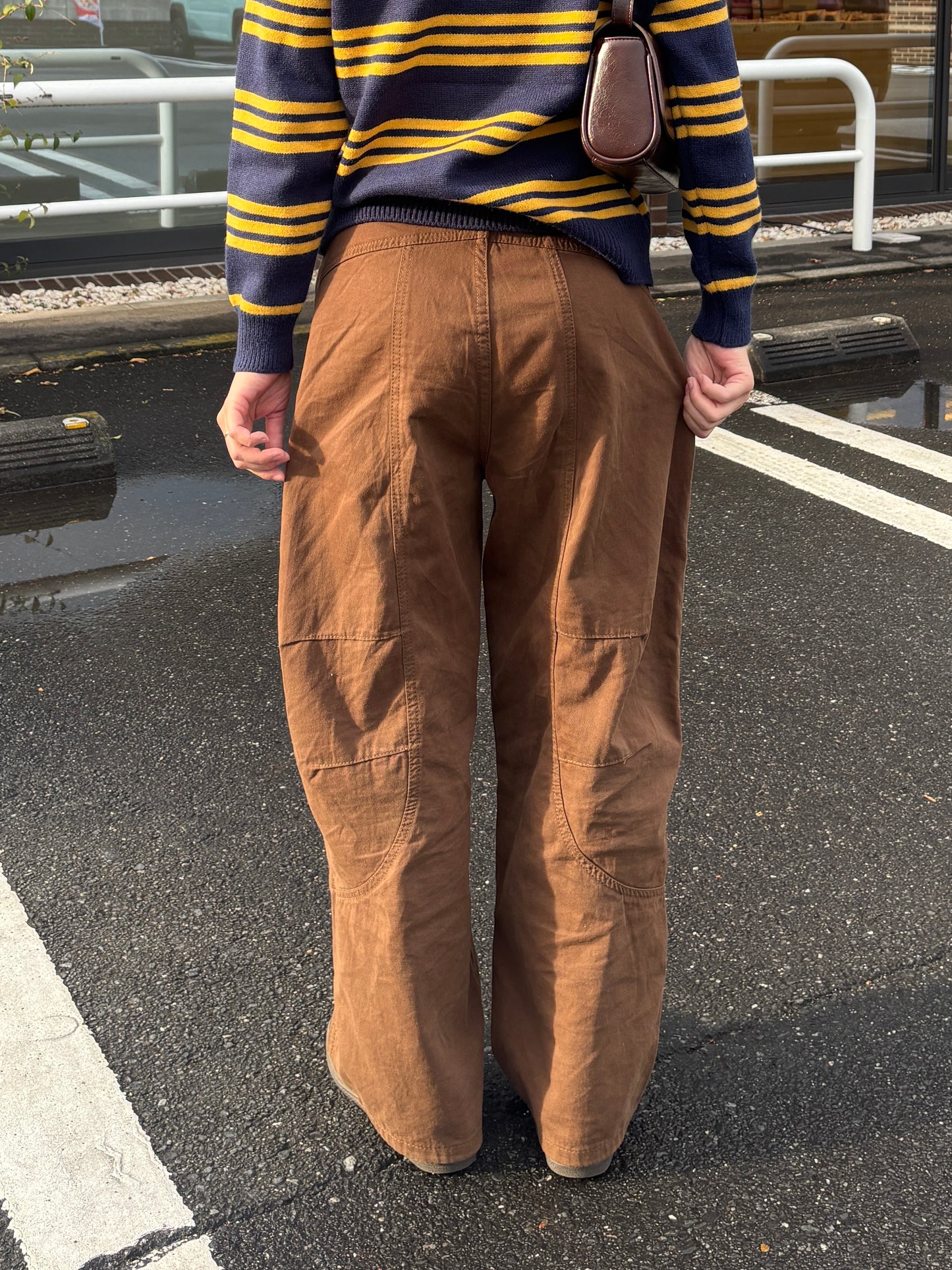 ブラウンワイドパンツ DPB63256