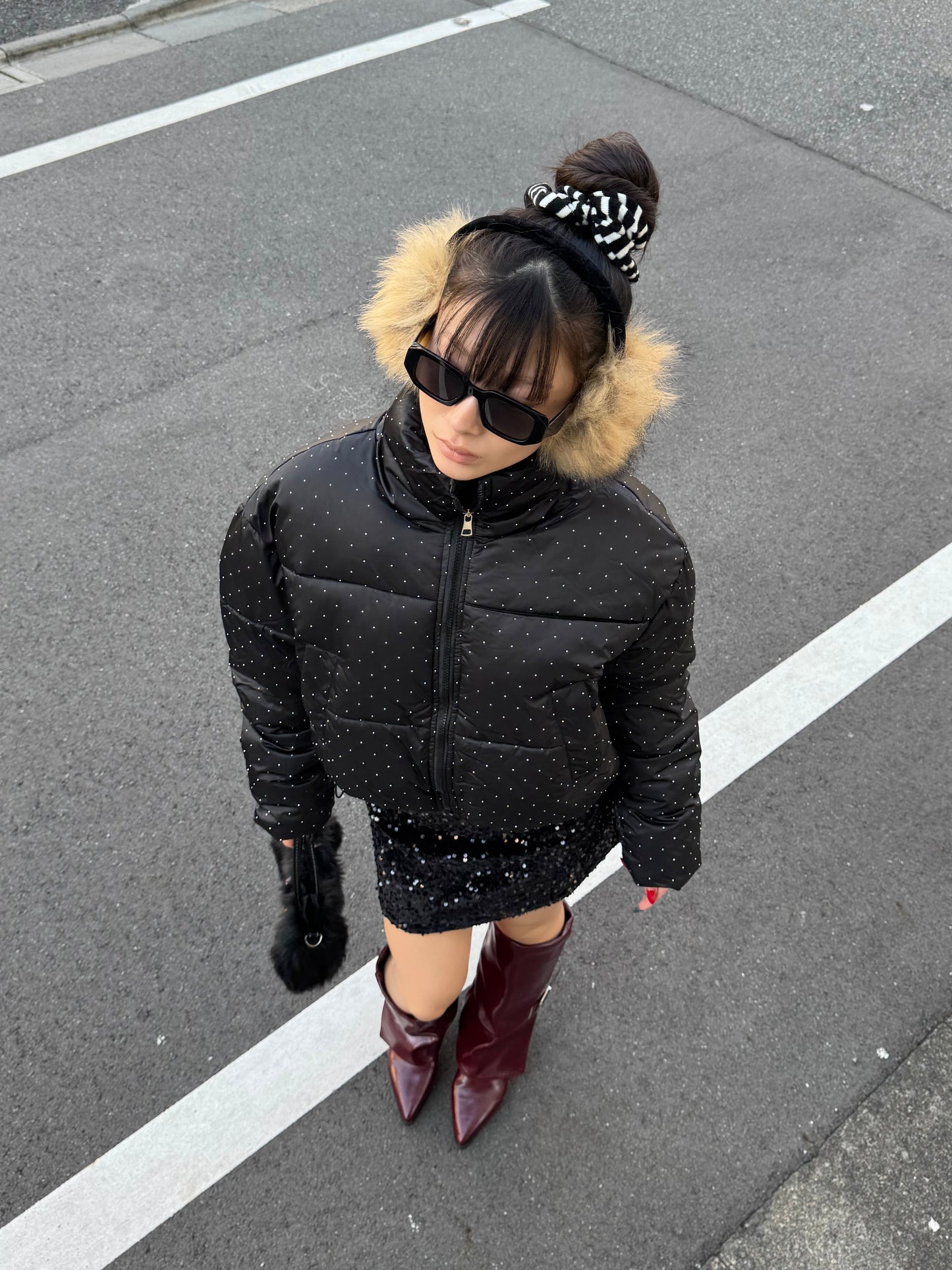 ボルドーバックルブーツ DPB86165