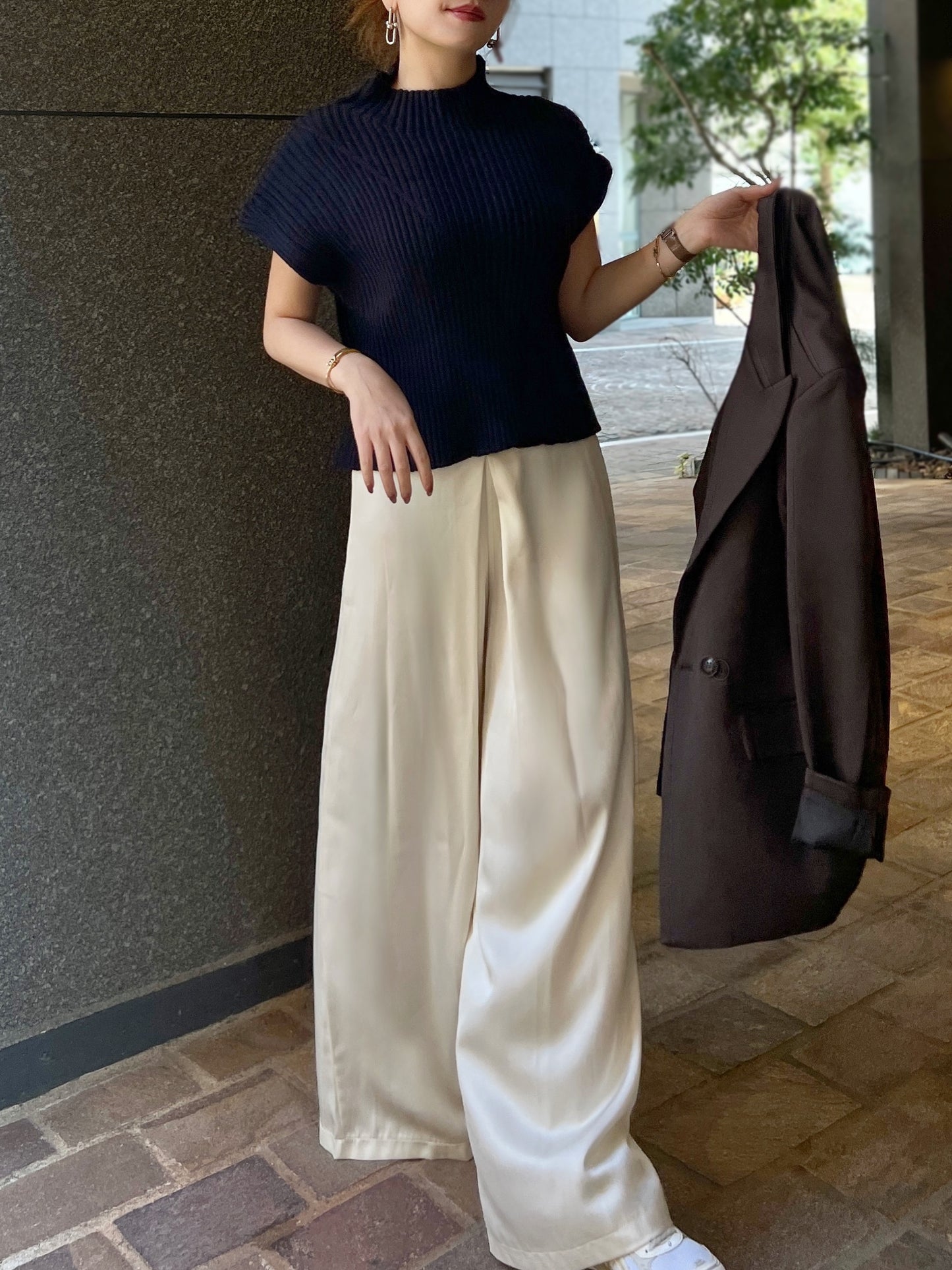 ボトルネックリブニット DPB56368