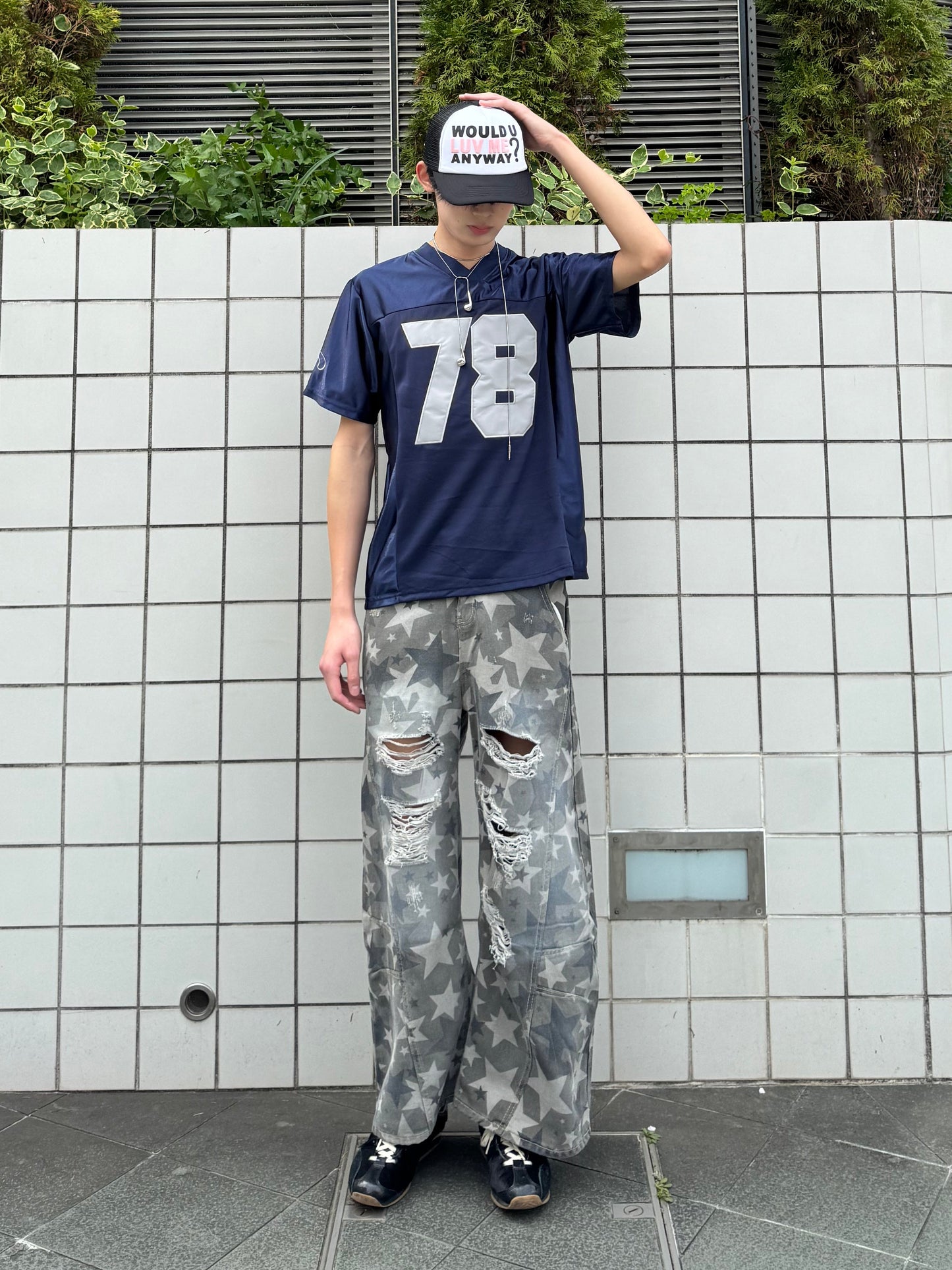 スターダメージデニムパンツ DPC05033