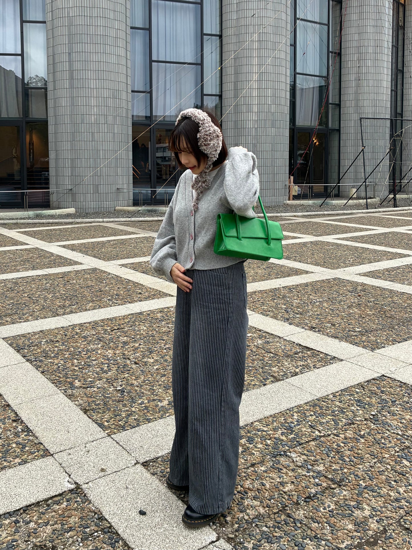 ストライプストレートパンツ DPA61445