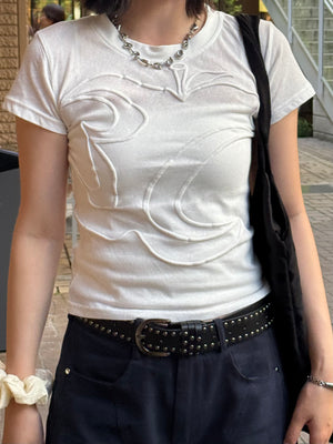 エンボスラインアートTシャツ DPB93111