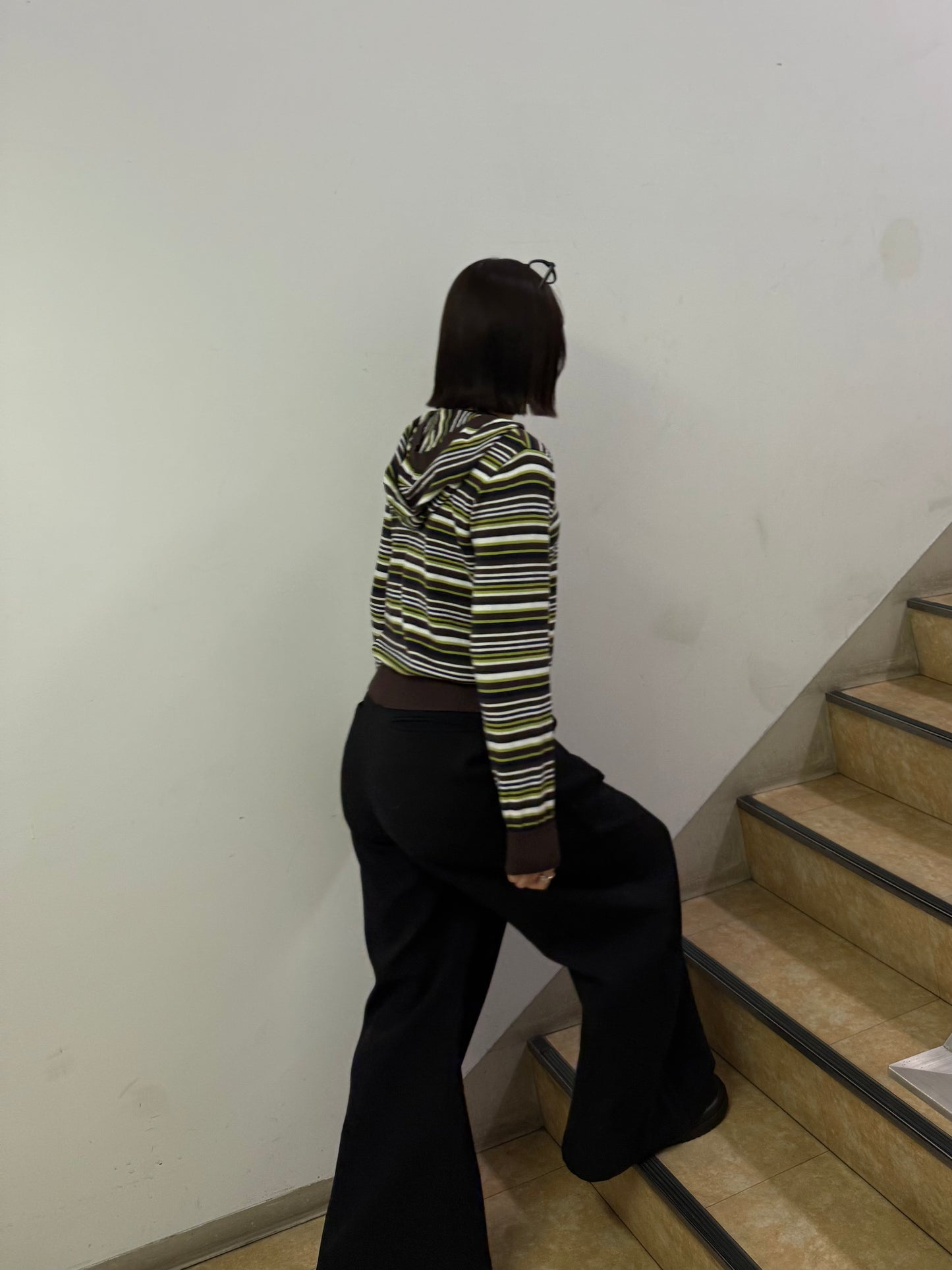 ストライプジップニット DPB93064