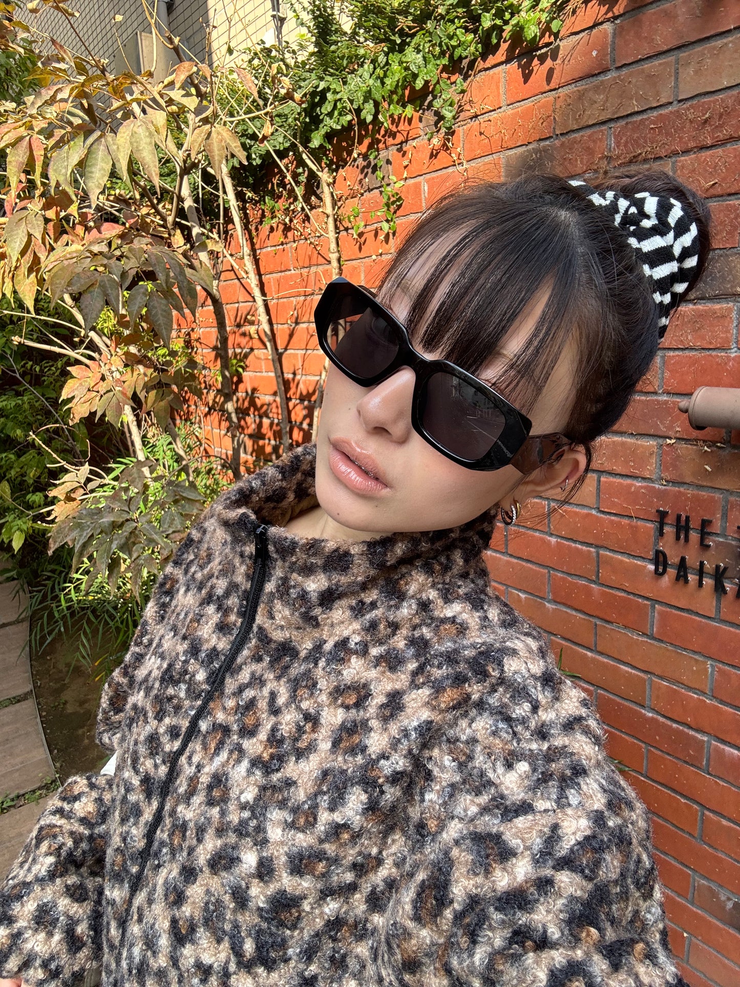 レオパードボアジップジャケット DPB86166