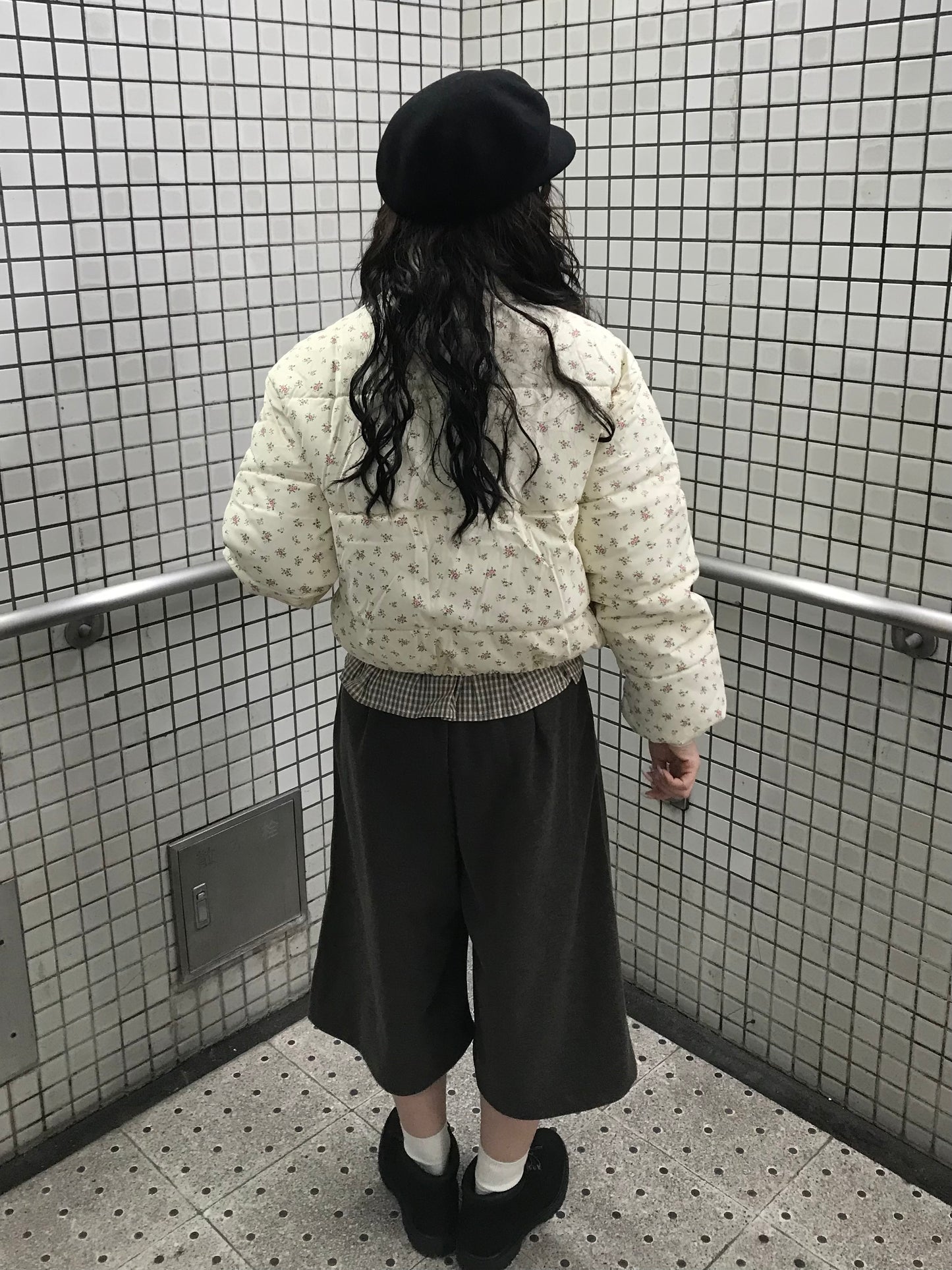 スモールフラワーパターンダウン DPB85436