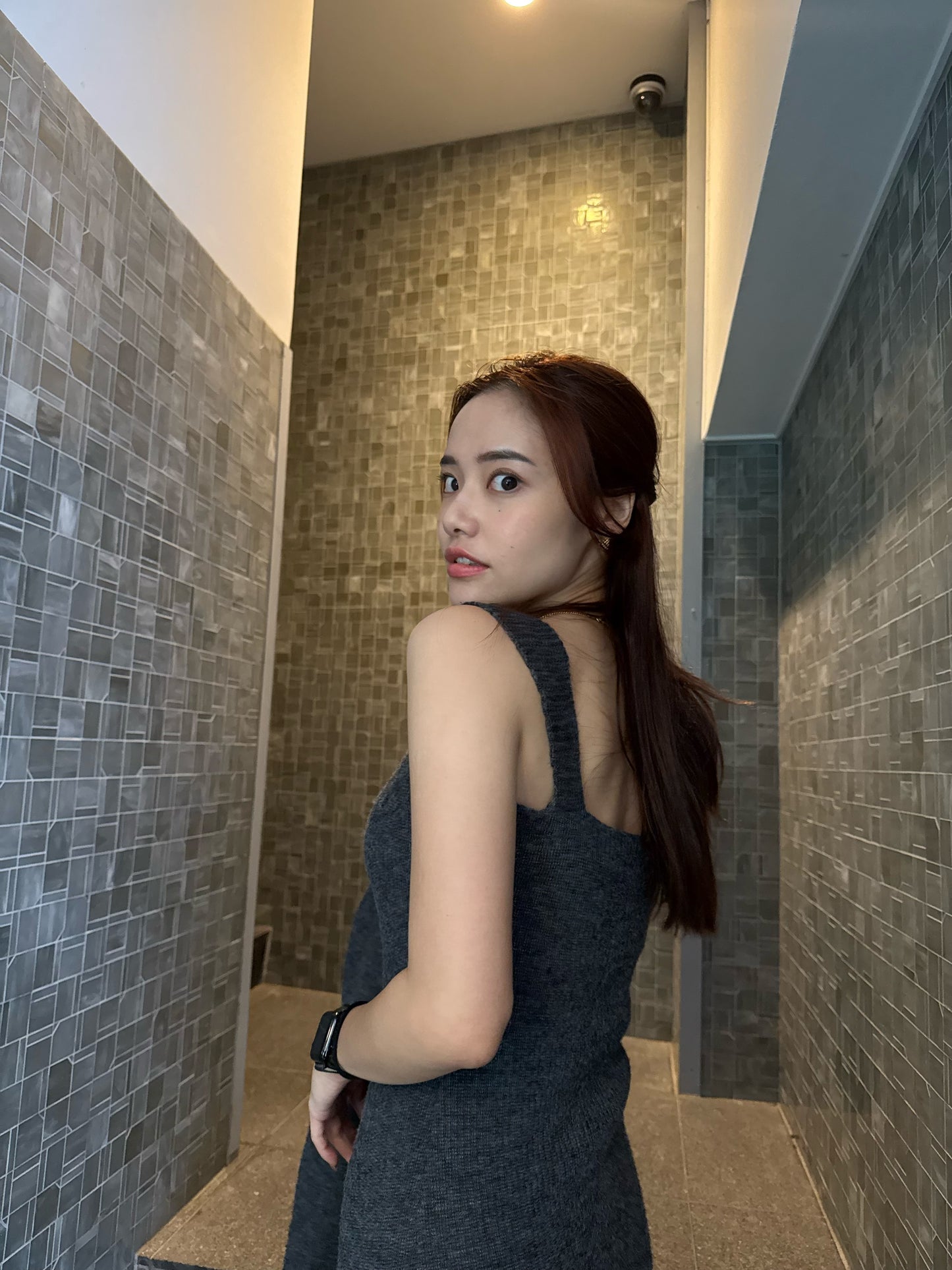 グレーセーターツーピースセット DPB47480