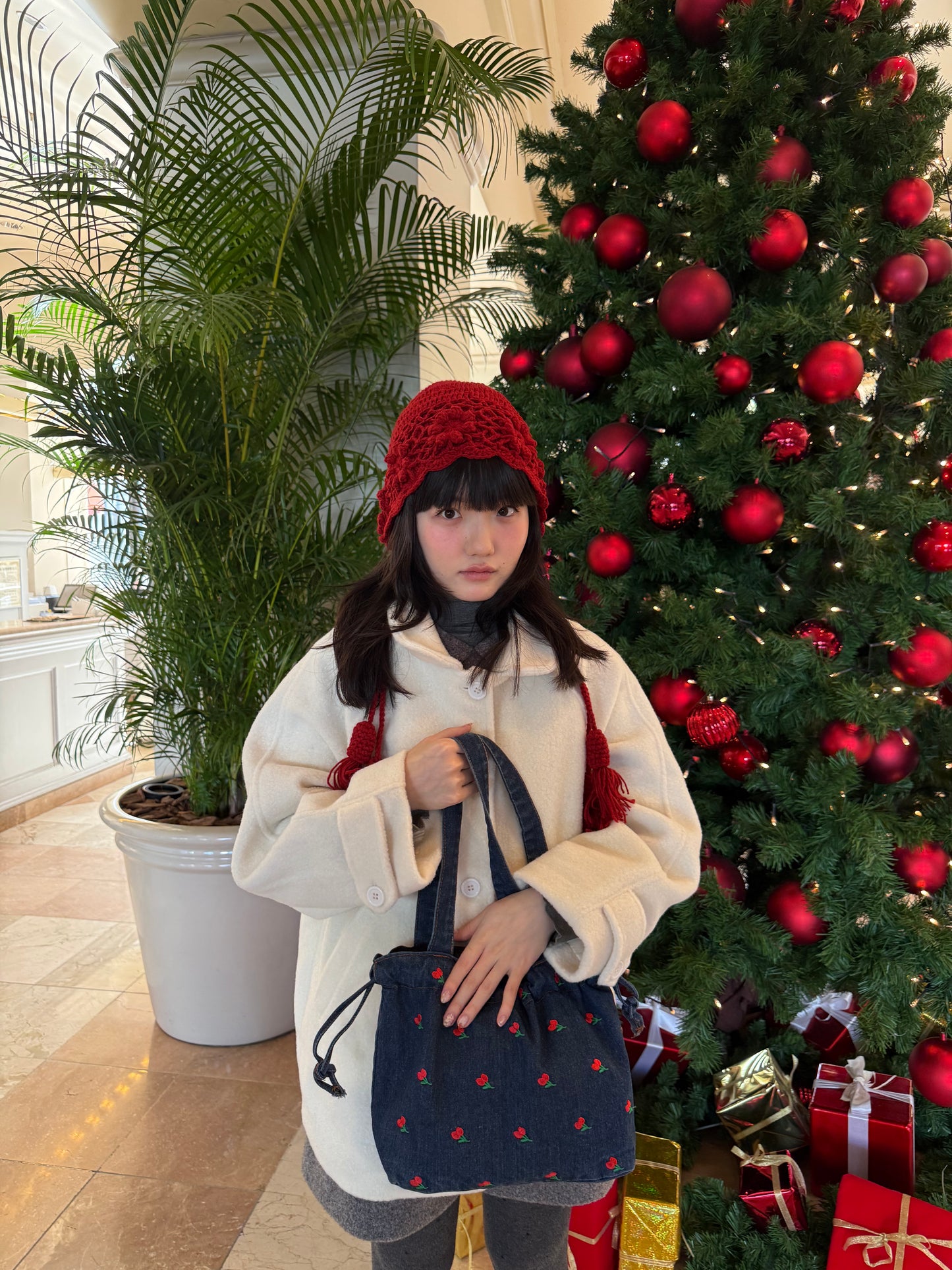 レッドウールヘアドレス DPA43745