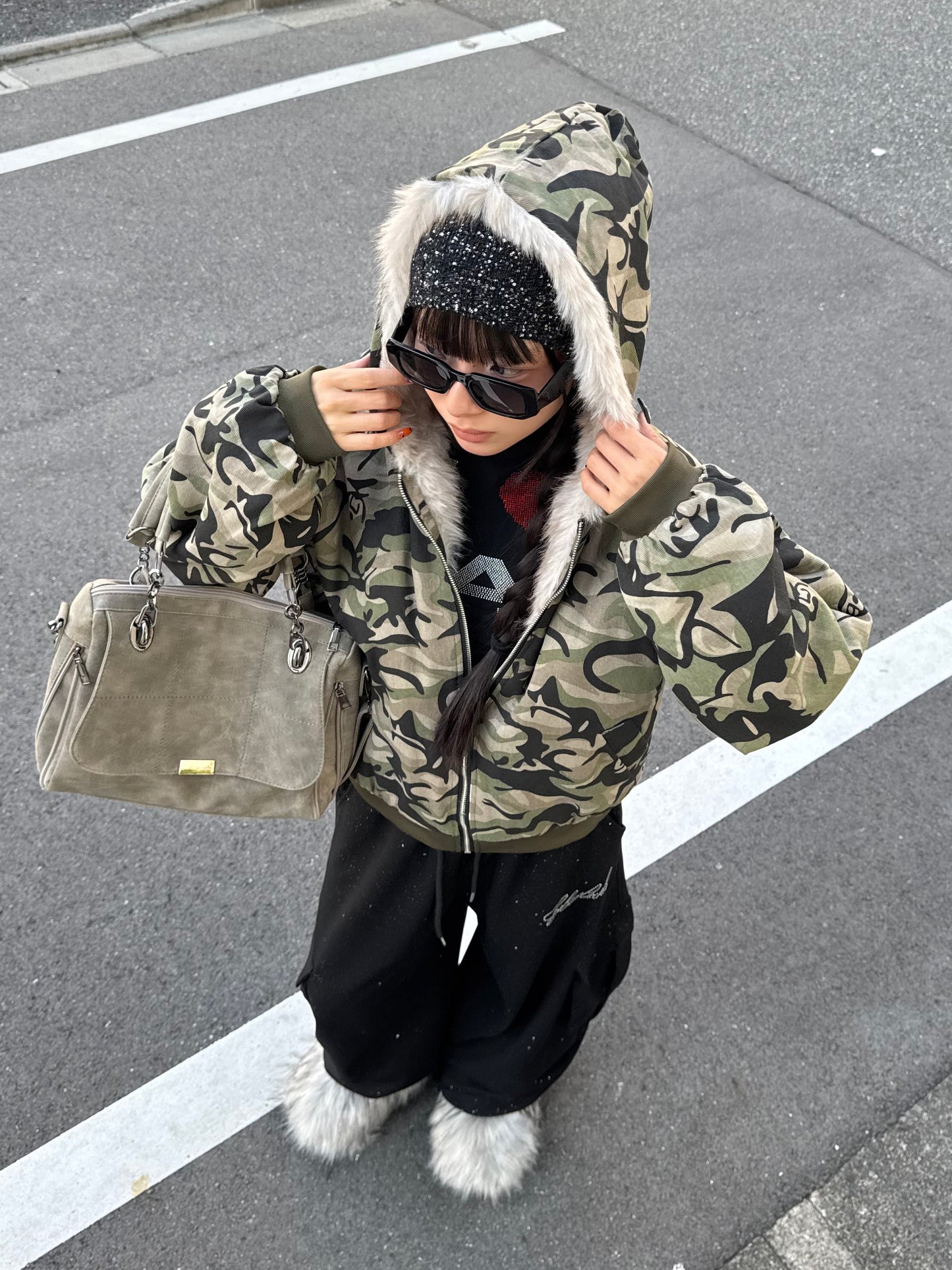 カモフラファーパーカー DPB86139