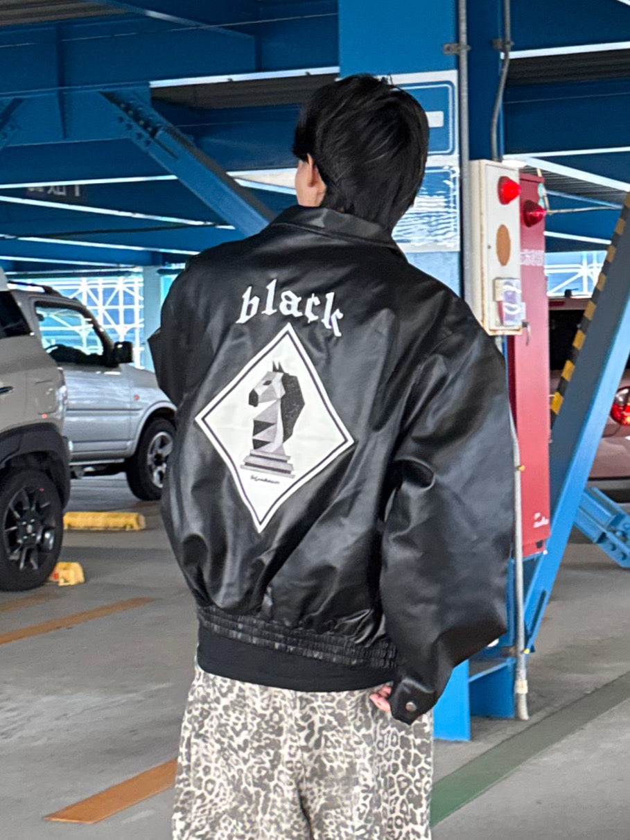 フェイクレザーバックロゴアウター DPB90041