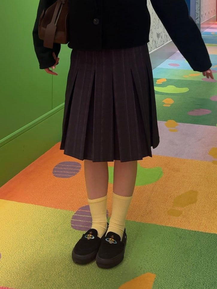 ストライププリーツスカート DPB99031