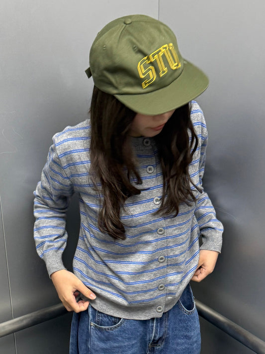 グレーボーダーカーディガン DPC01013