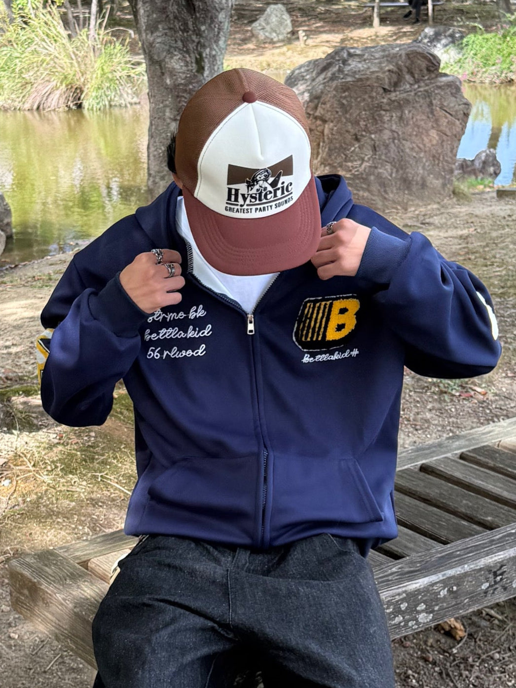 ポイントロゴジップパーカー DPB90061