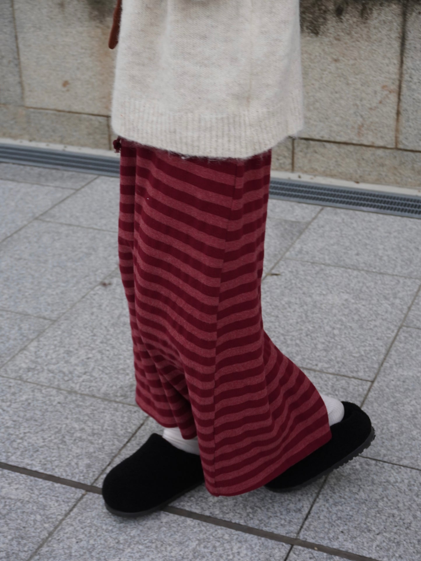 ボーダーニットロングスカート DPB85380