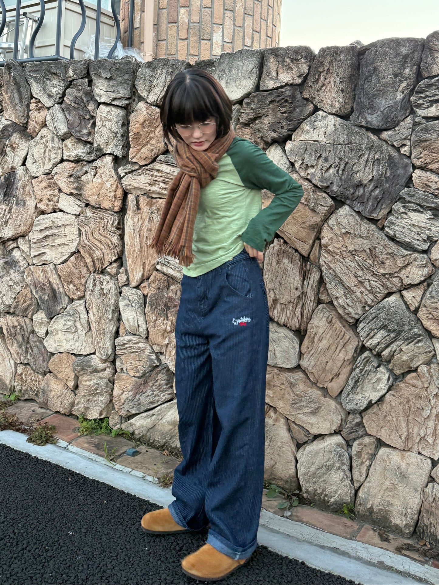 ストライプレトロデニムパンツ DPA43679