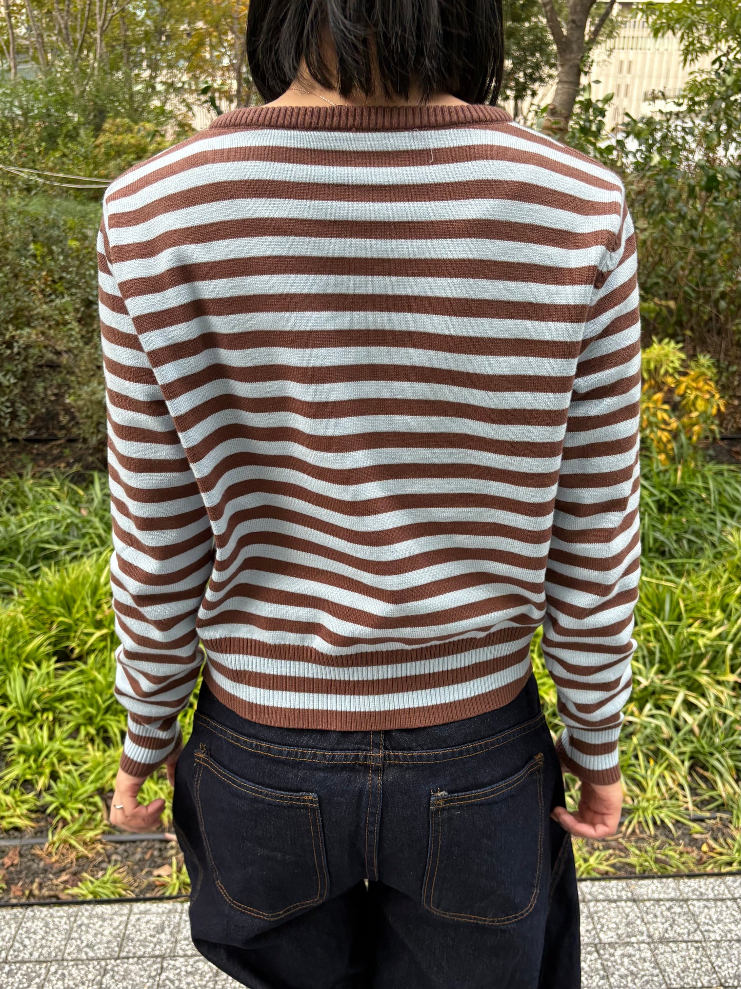 ボーダーカーディガン DPB99019