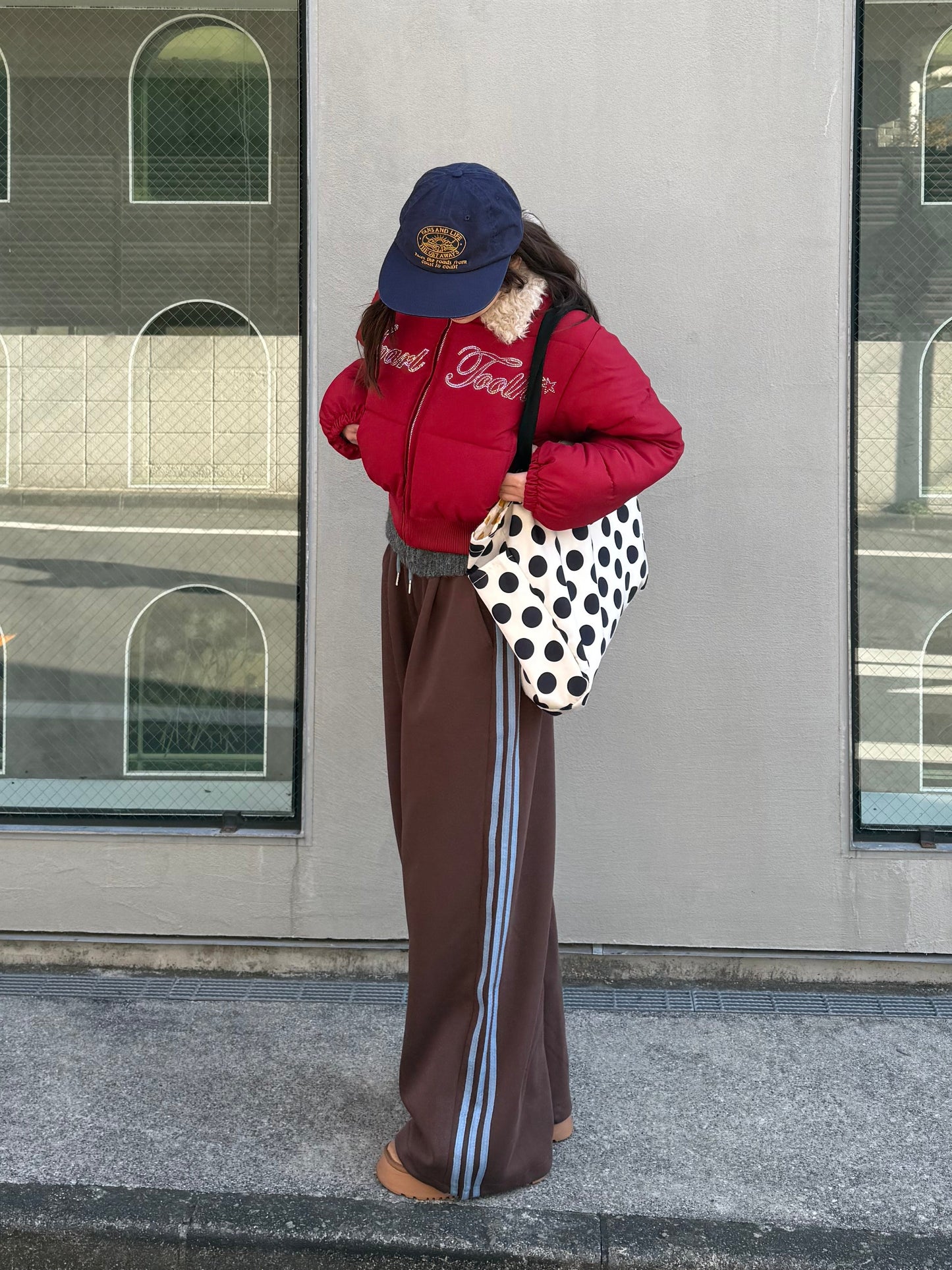 ラメロゴ中綿ジャケット DPB91072