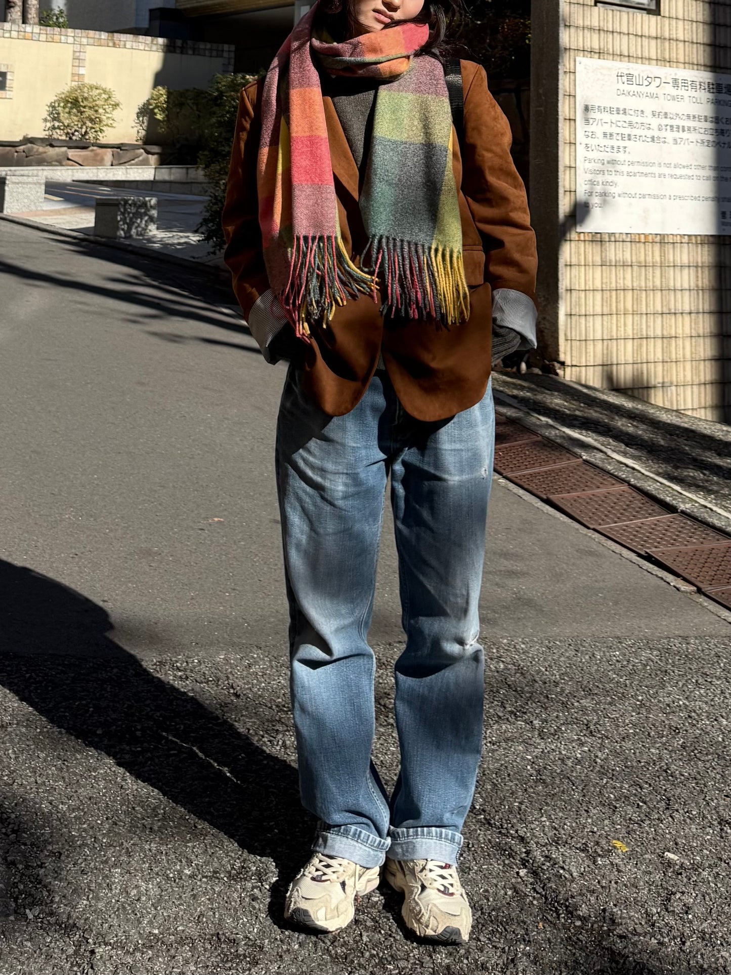 ブロックチェックマフラー DPA43728