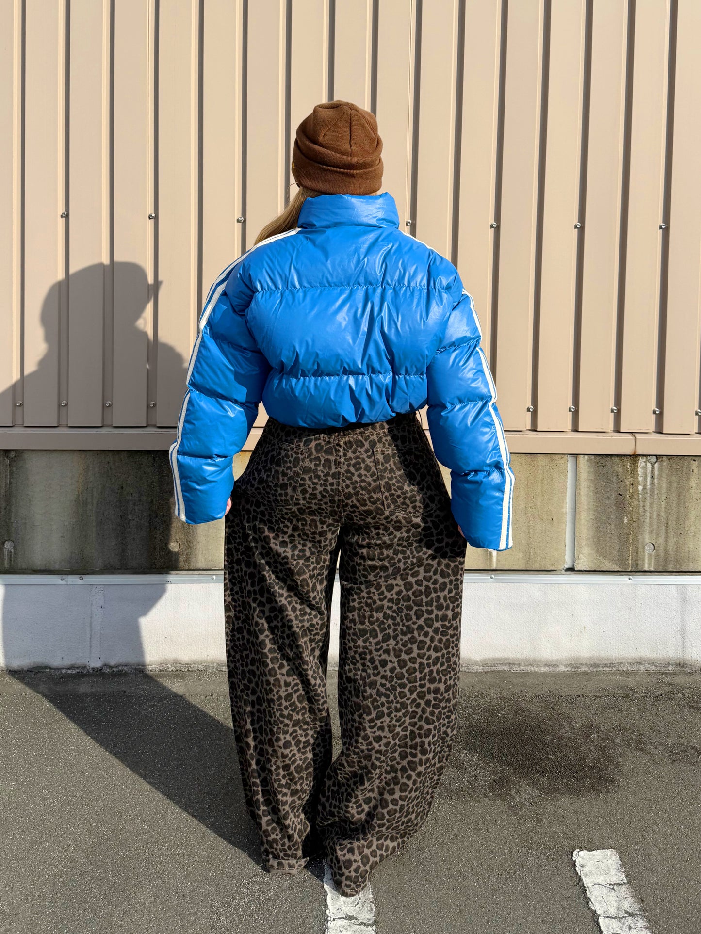 ダメージレオパードワイドパンツ DPB73538