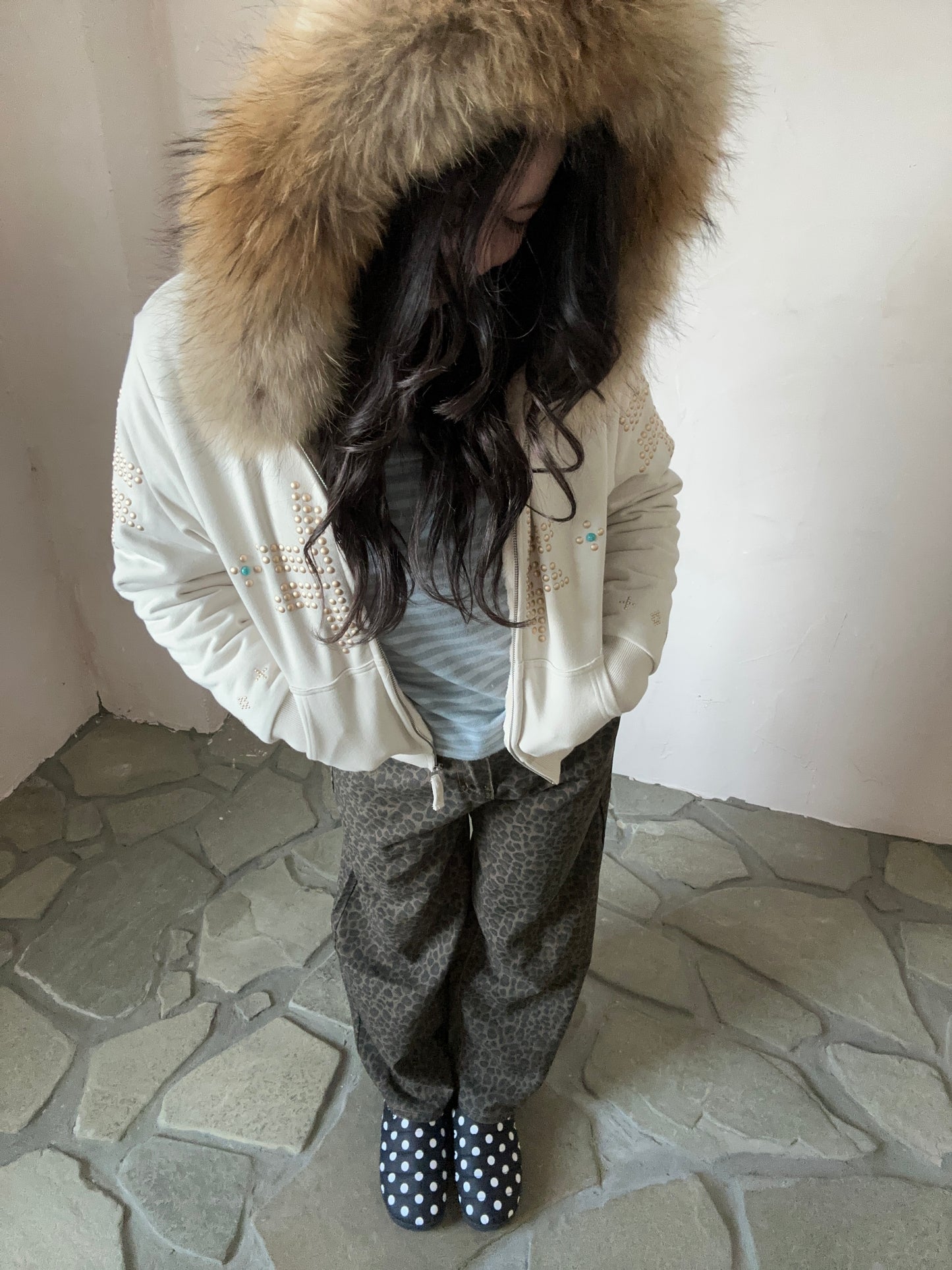 レオパードデニムパンツ DPB95068