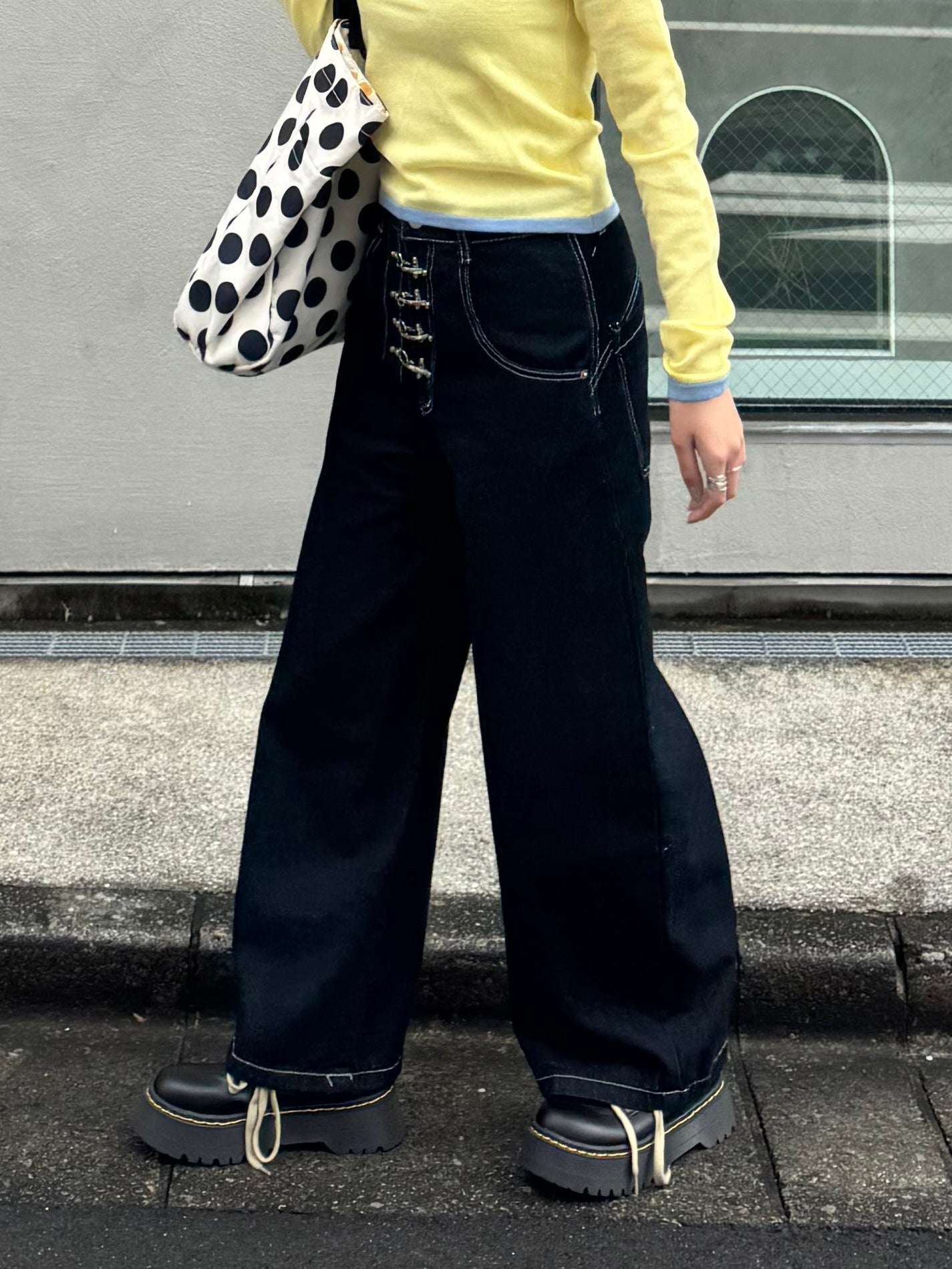 フロントデザインデニムパンツ DPB91098